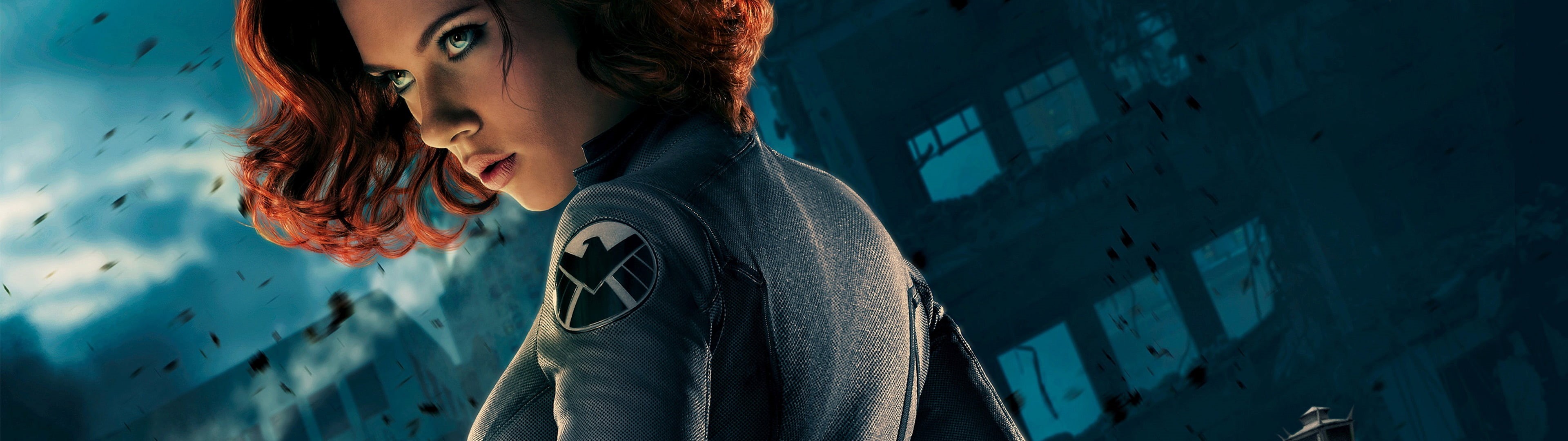 child, architecture, side view, black, one person, built structure, casual clothing, waist up, depression - sadness, real people, standing, marvel, Black Widow, HD Wallpaper