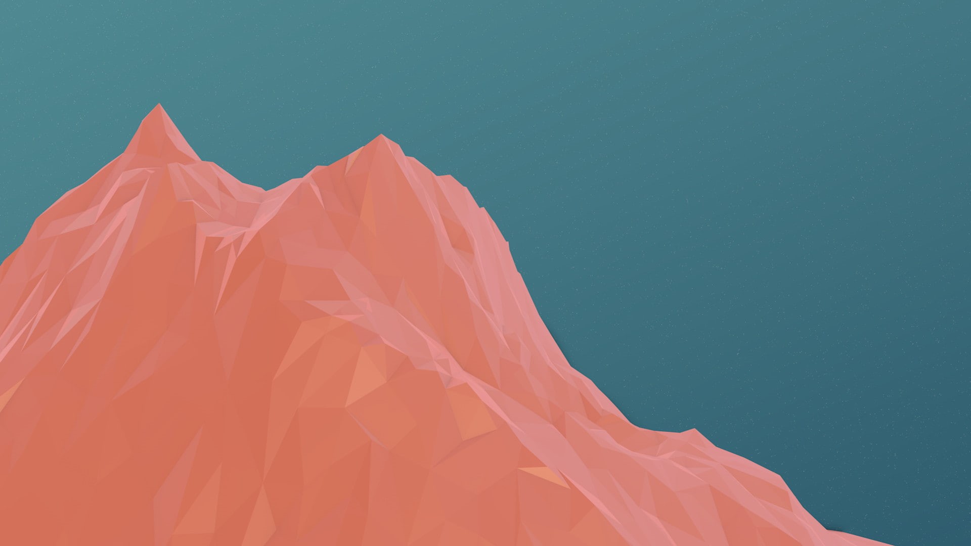 art, hd, mountain, digital/artwork, 1080P, polygon, HD Wallpaper