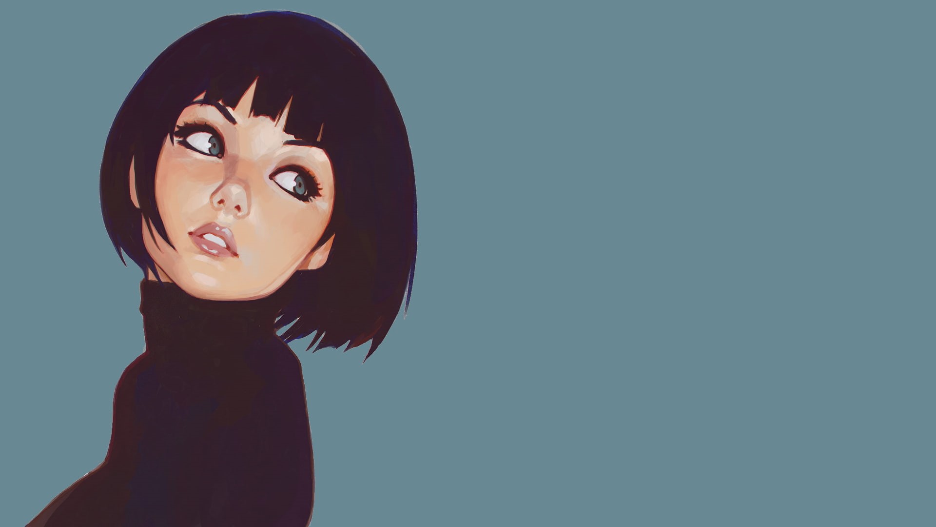 1080P, original characters, Ilya Kuvshinov, HD Wallpaper