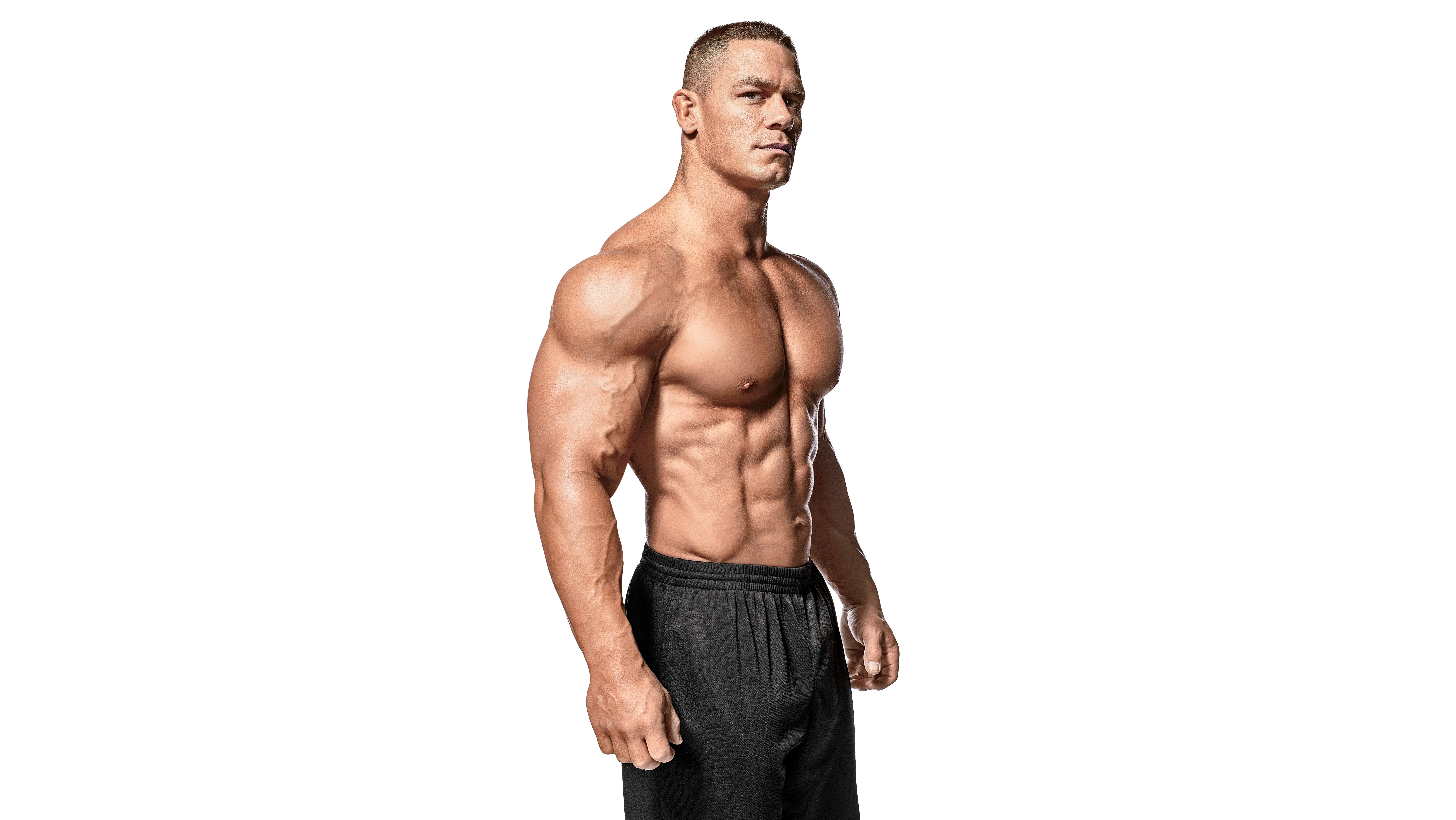s, actor, healthy lifestyle, strength, athlete, young adult, WWE SmackDown, muscle, sports training, white background, exercising, effort, abs, WWE, wellbeing, HD Wallpaper