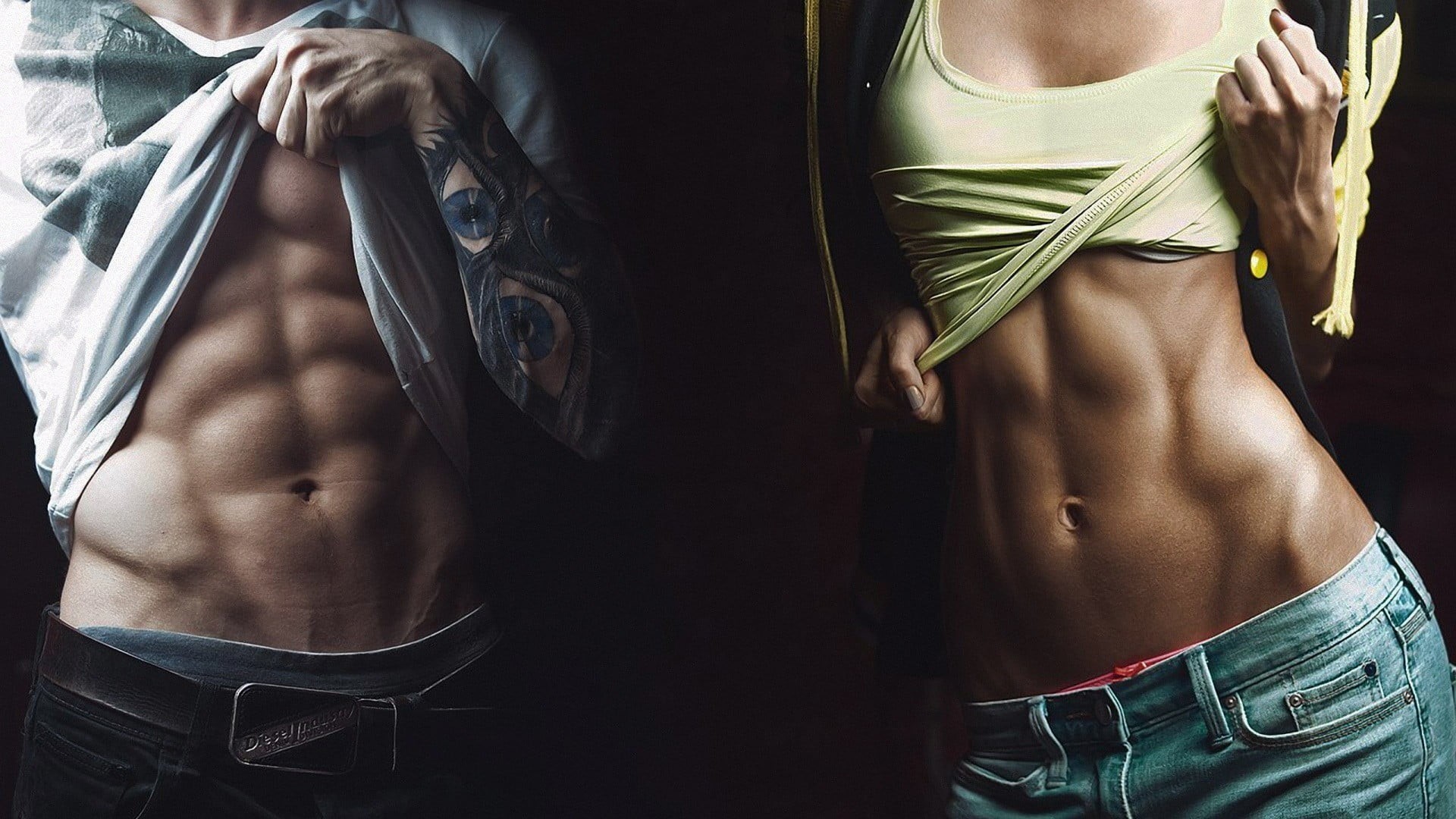 lifestyles, sports training, beauty, human body part, human muscle, human abdomen, healthy lifestyle, sport, green, young adult, women, adult, abdominal muscle, HD Wallpaper