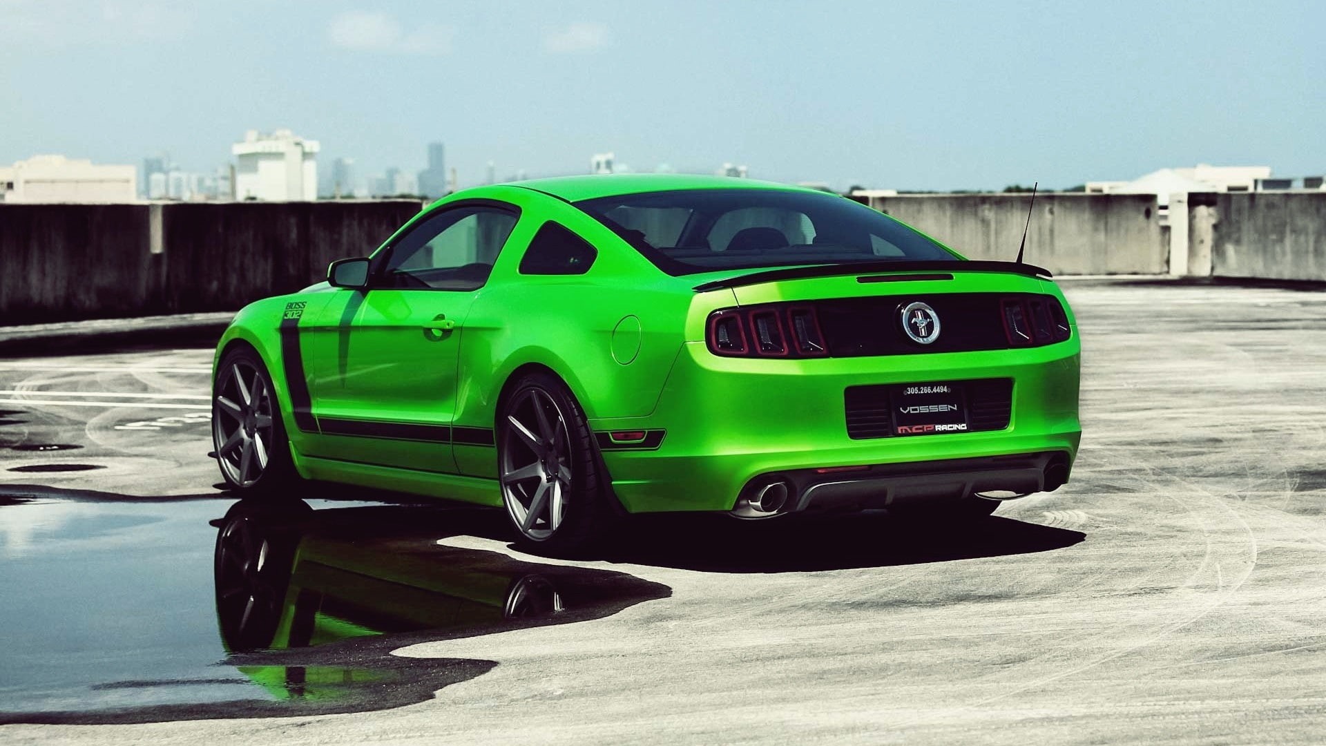boss, Ford, mustang, vehicles, Green, automobiles, cars, 1080P, art, Ford Mustang, shel, Automotive, hd, HD Wallpaper