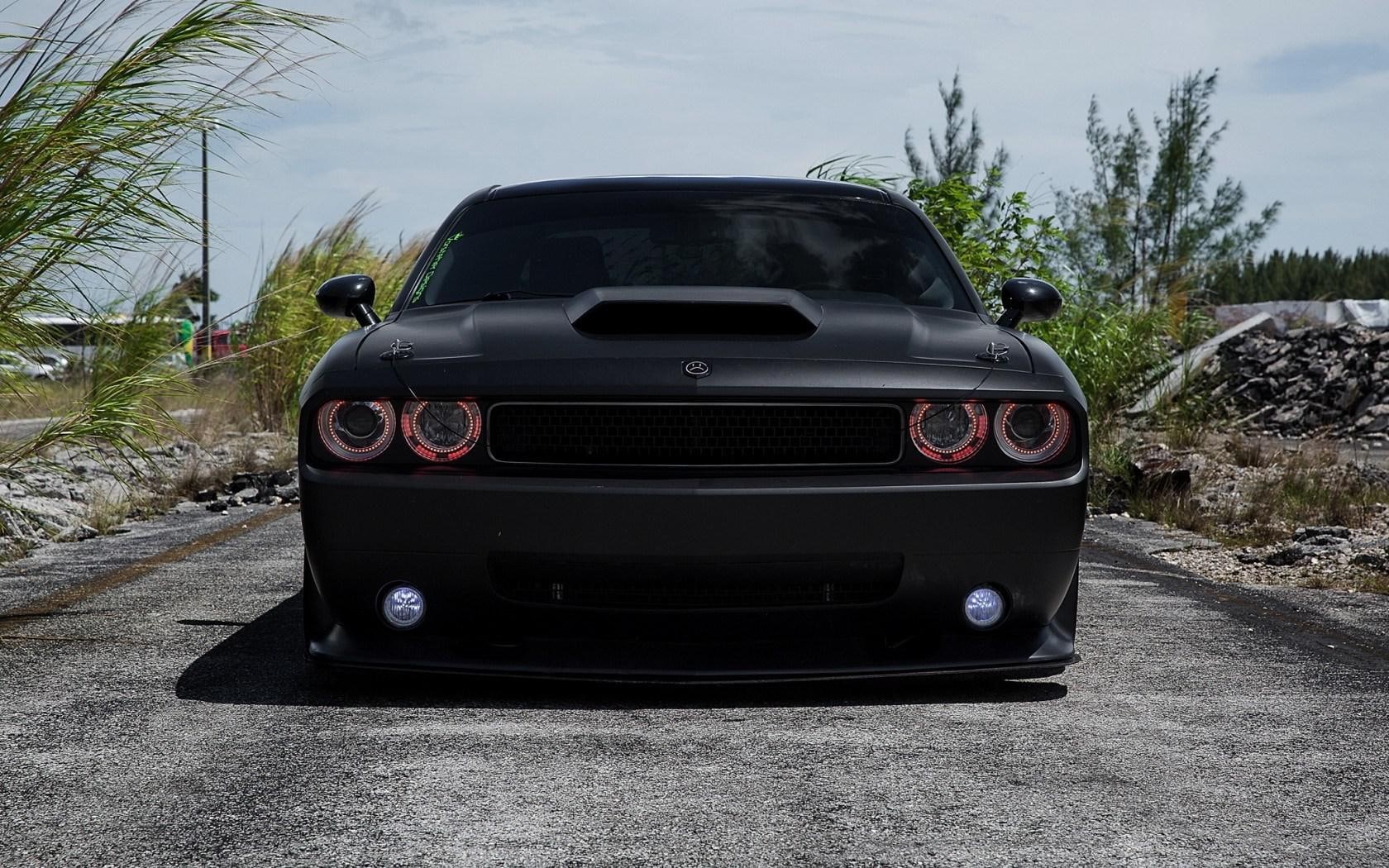 srt8, challenger, front, black, dodge, 720P, car, srt, HD Wallpaper