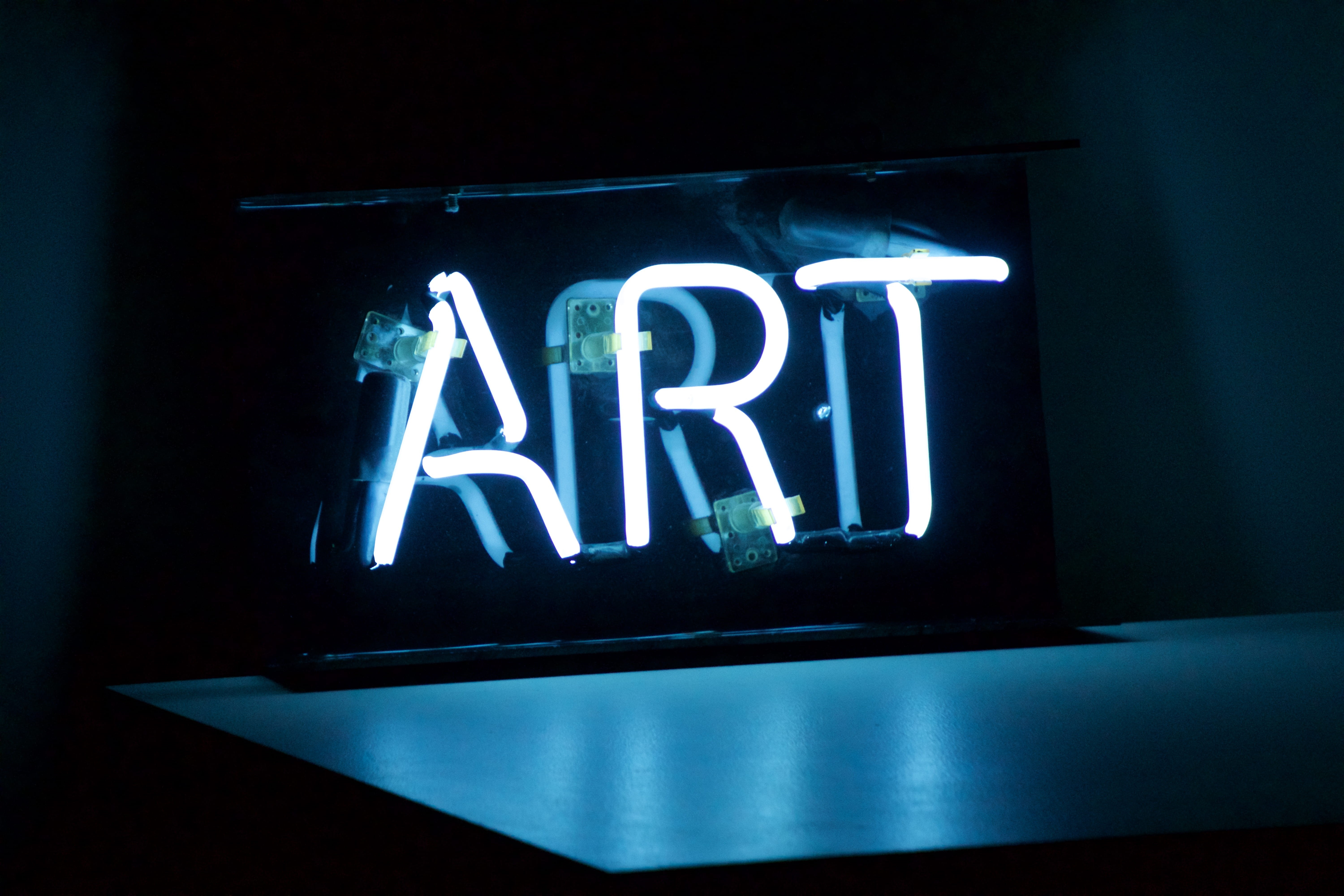 turned, information sign, message, close-up, glowing, ART, western script, blue, night, 5K, white, text, illuminated, business, decor, indoors, lighting equipment, HD Wallpaper