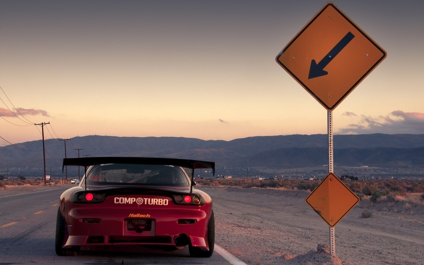 red, hd, mazda, car, cars, rx, 7, sign, black, 720P, HD Wallpaper