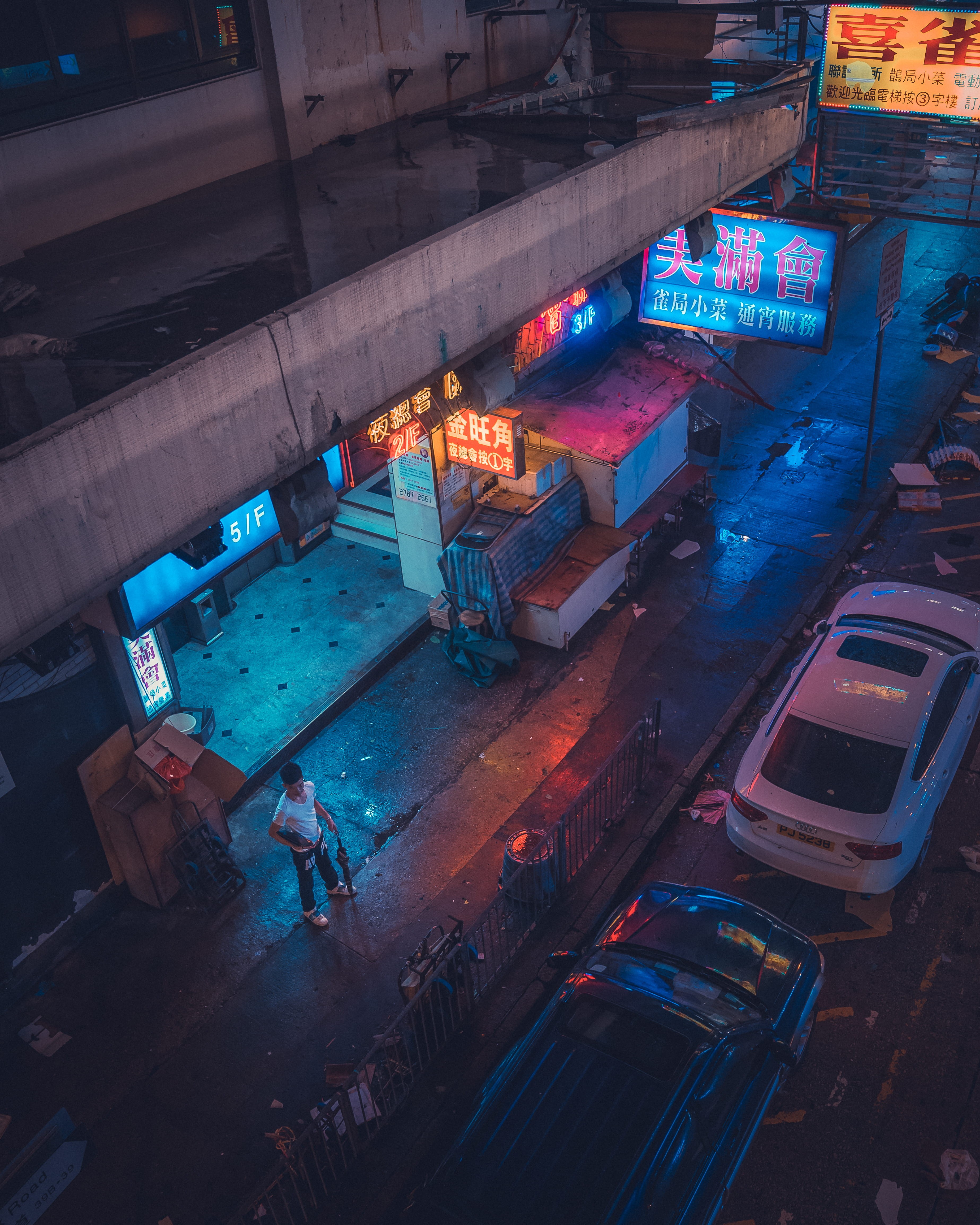 dystopian, thailand, vibrant, candid, urban Scene, city, travel, standing, cyberpunk, man, asia, street, land Vehicle, editorial, travel Destinations, near, Phone HD Wallpaper
