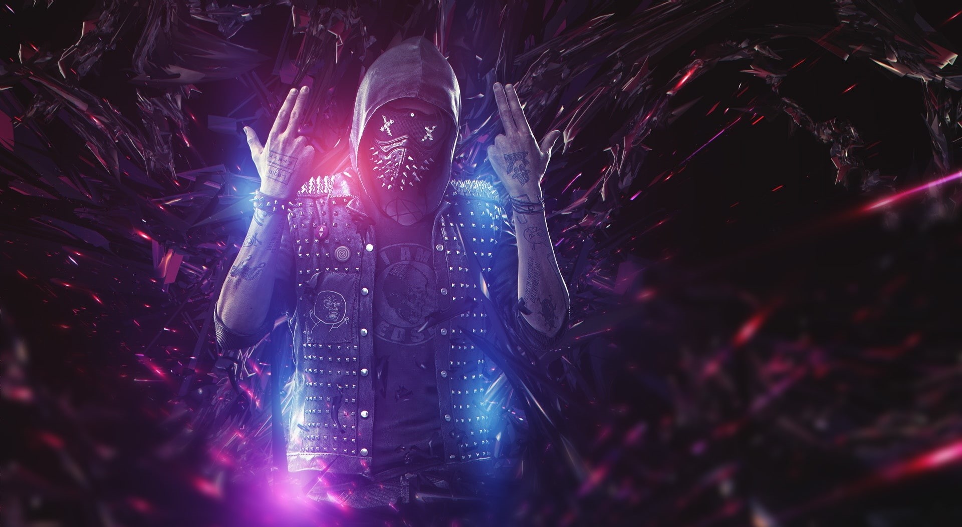 stage - performance space, light - natural phenomenon, night, video game, musician, popular music concert, Games, glowing, wrench, music, watch dogs 2, HD Wallpaper