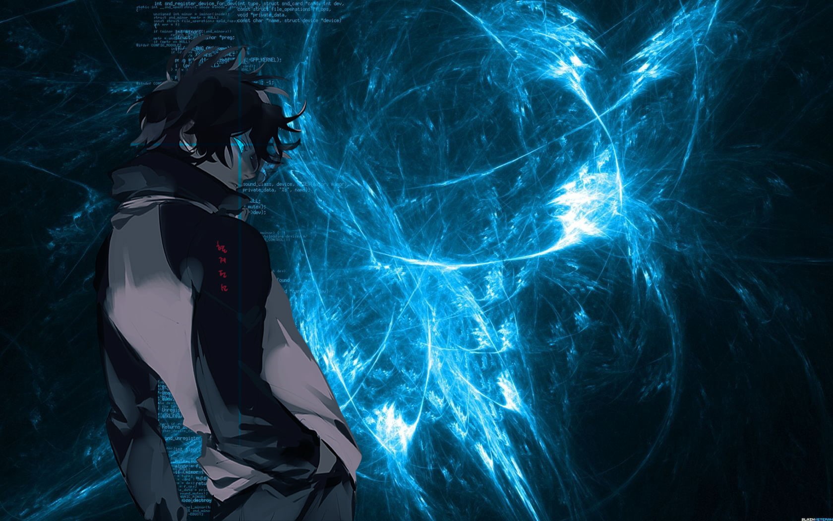 Kekkai Sensen, 720P, cyan, anime, anime boys, blue eyes, Leonardo Watch, HD Wallpaper