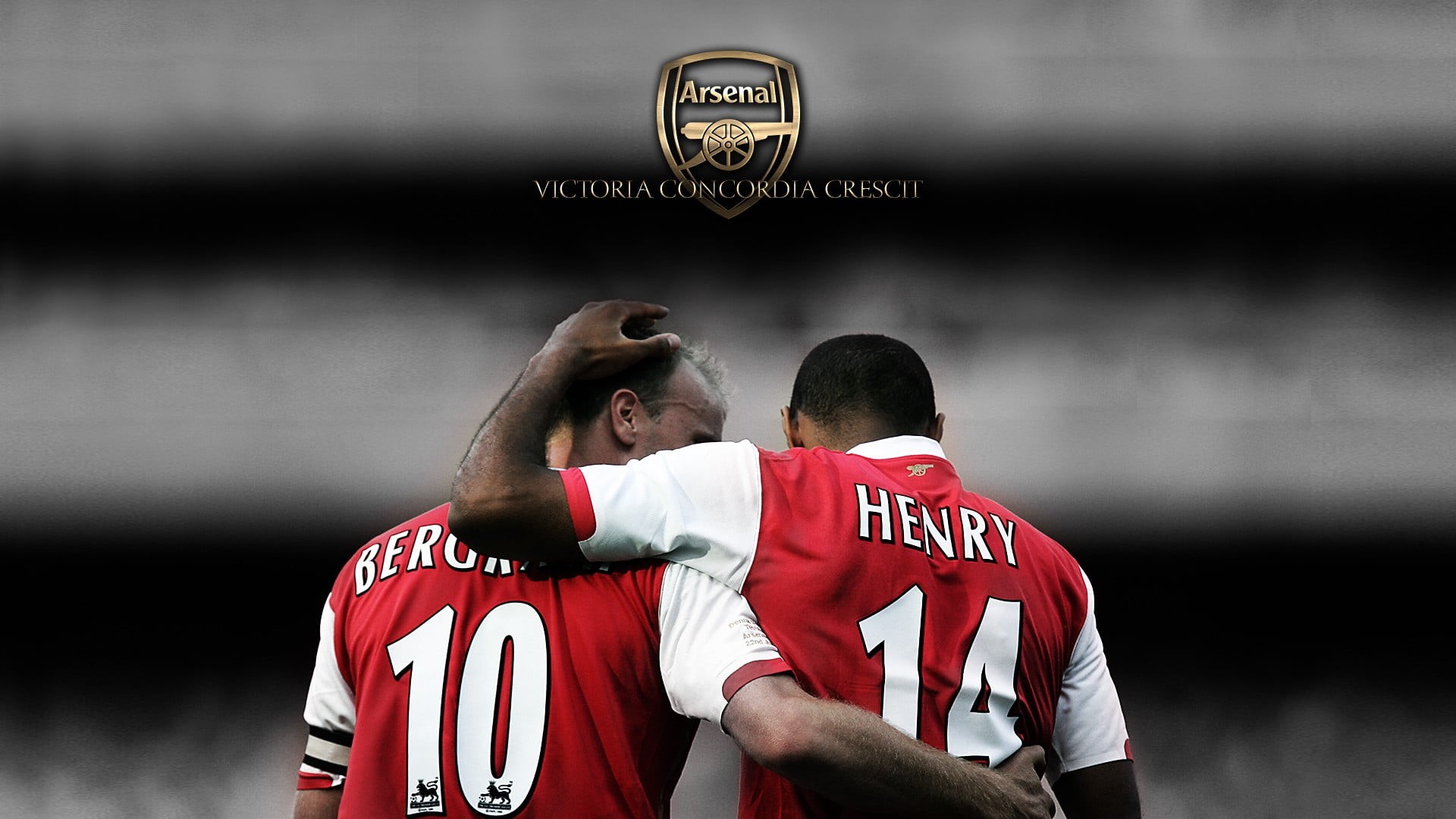 shirt, Arsenal Fc, two people, Thierry Henry, men, text, legend, London, s, crew, people, sportsman, white, rear view, sport, young adult, focus on foreground, HD Wallpaper