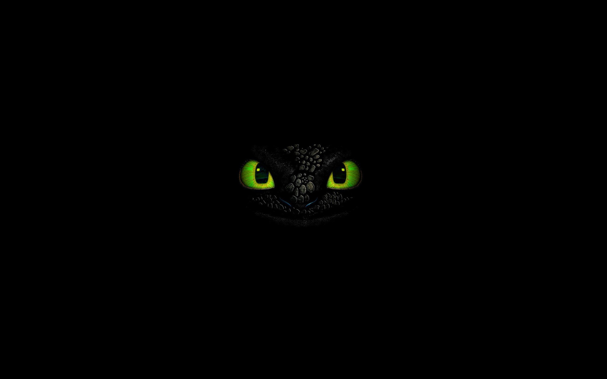 dragon, movies, eyes, train, black, simple background, simple, green, background, face, 2K, HD Wallpaper
