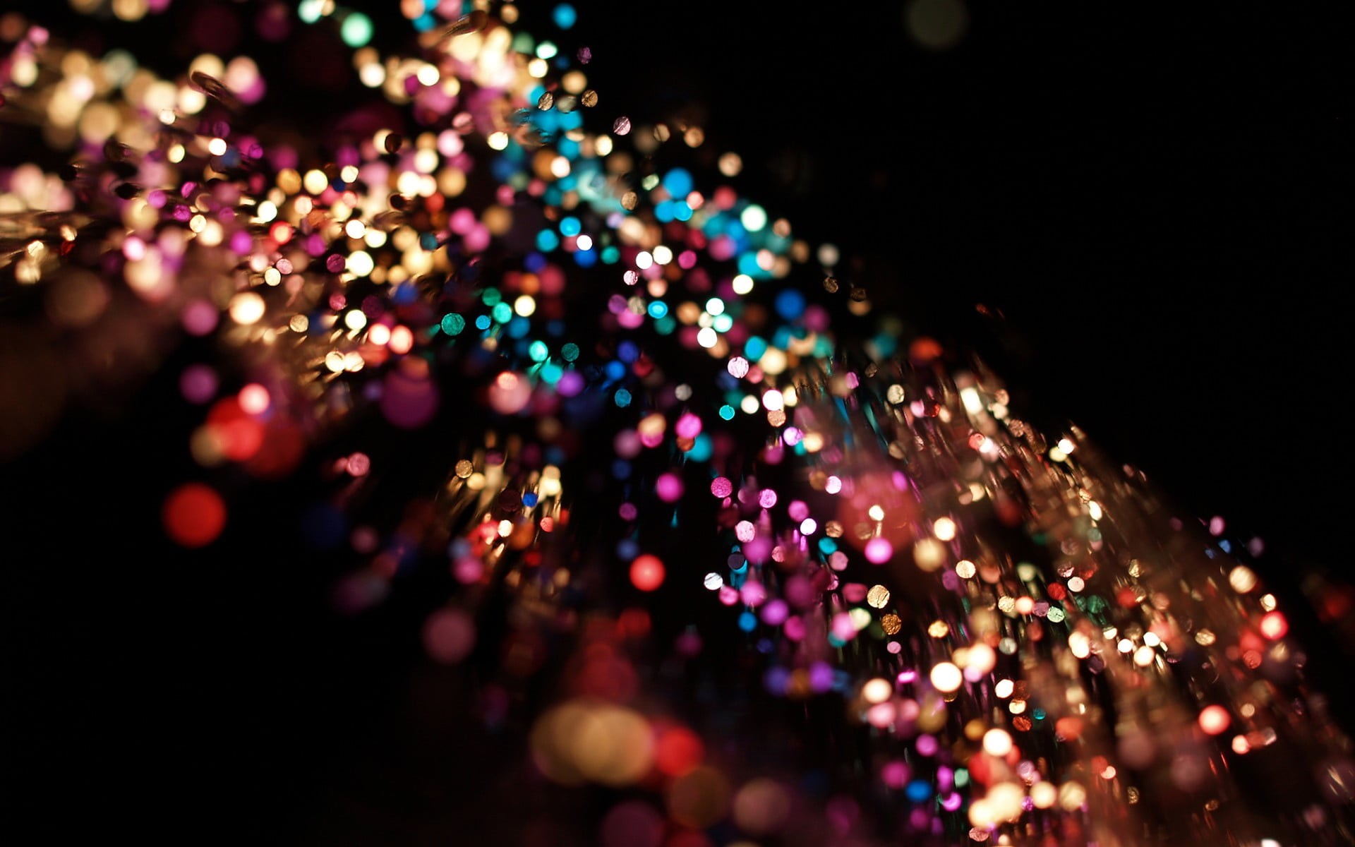 colorful, glitter, lights, holiday, light, photographic Effects, multi Colored, shiny, photography, blurred, backgrounds, spotted, glowing, night, bright, HD Wallpaper