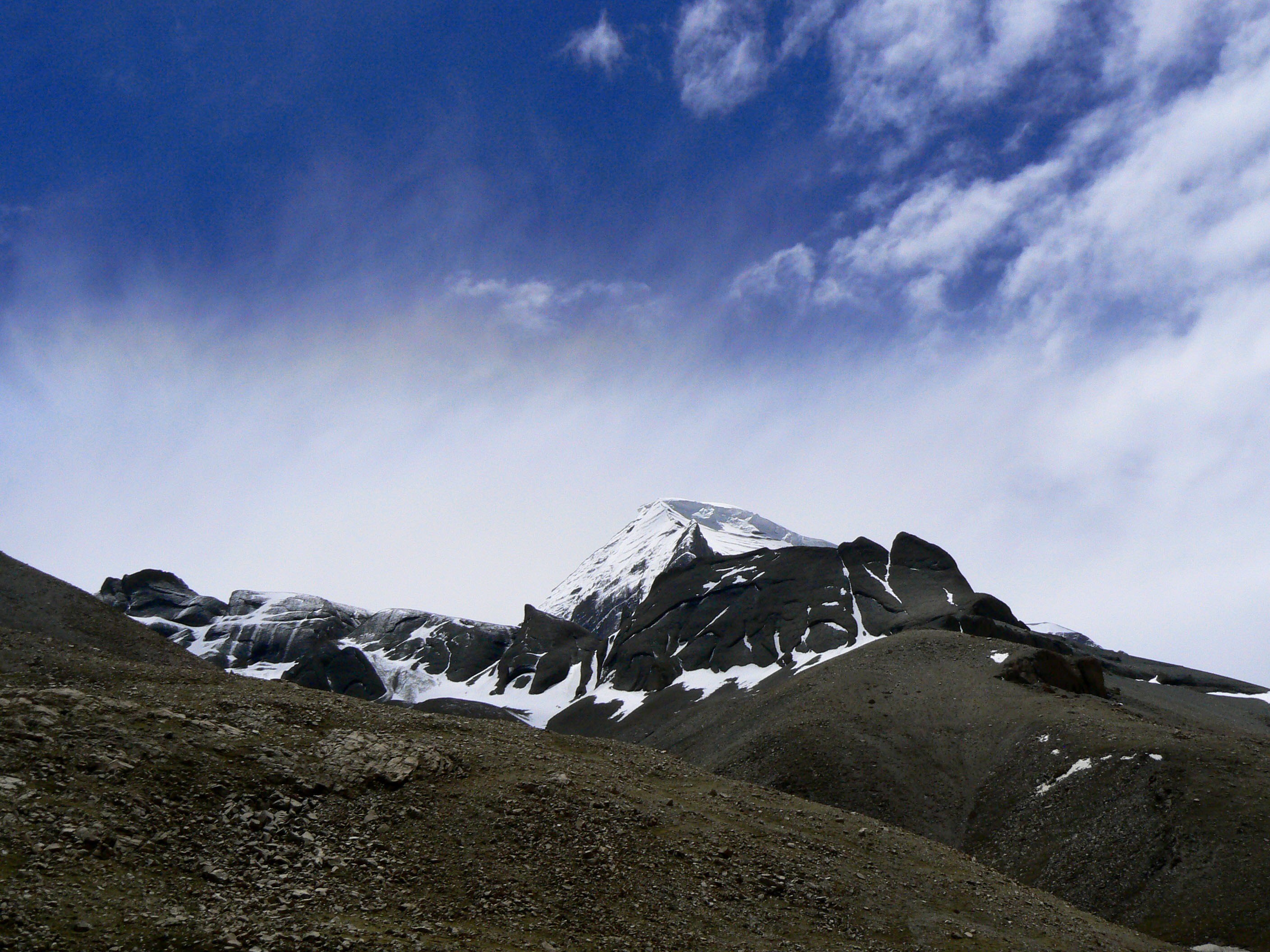 scenic, landscape, beauty in nature, tranquility, angle, tranquil scene, environment, sky, himalayas, winter, non-urban scene, snowcapped mountain, outdoors, HD Wallpaper