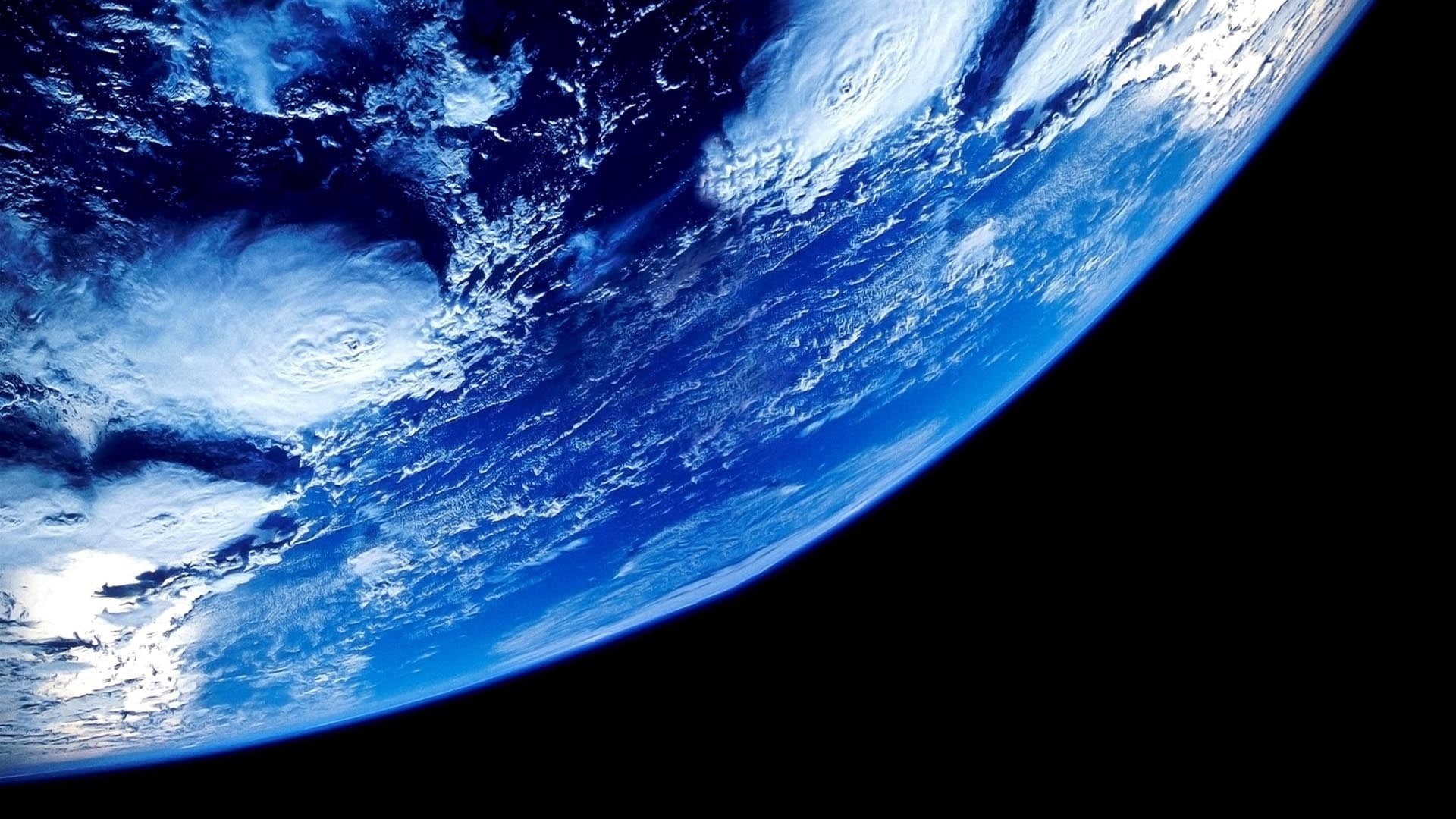 power in nature, beauty in nature, planet - space, horizon, 1080P, star - space, satellite view, nature, astronomy, no people, black background, sea, universe, HD Wallpaper