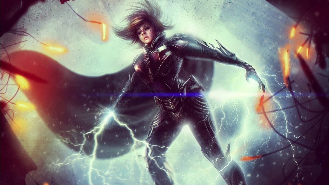 illustration, beauty, portrait, DC Universe Online, women, beautiful woman, performance, adult, nightlife, dancing, digital composite, music, video games, HD Wallpaper