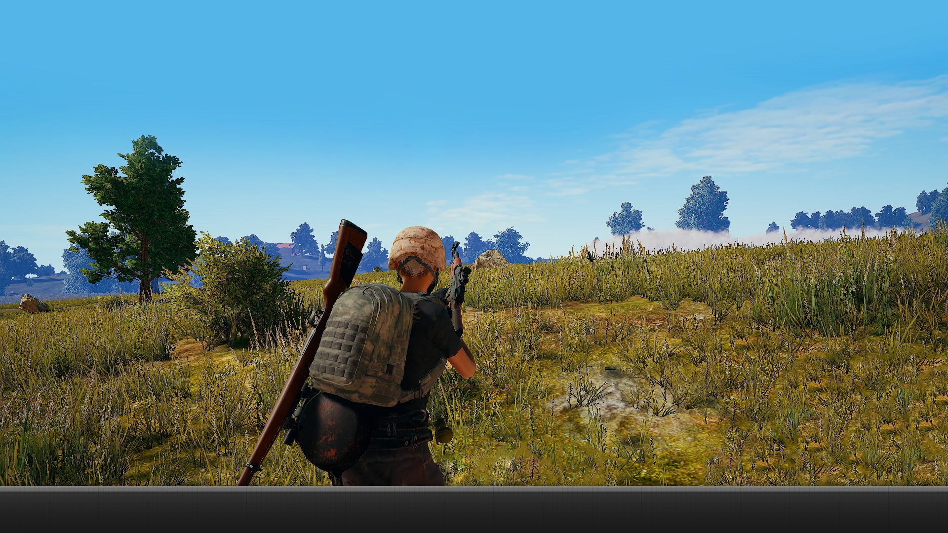 field, sky, day, tree, land, farmer, senior men, real people, one person, adult, three quarter length, outdoors, grass, plant, holding, landscape, 1080P, HD Wallpaper