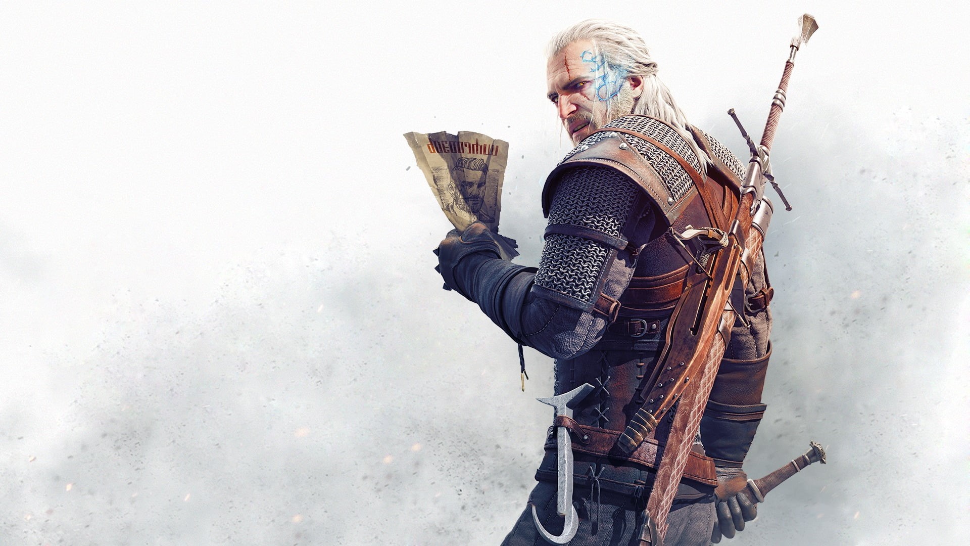 one person, wild, outdoors, standing, witcher, senior adult, digital, nature, waist up, men, senior men, holding, day, hunt, occupation, snow, HD Wallpaper