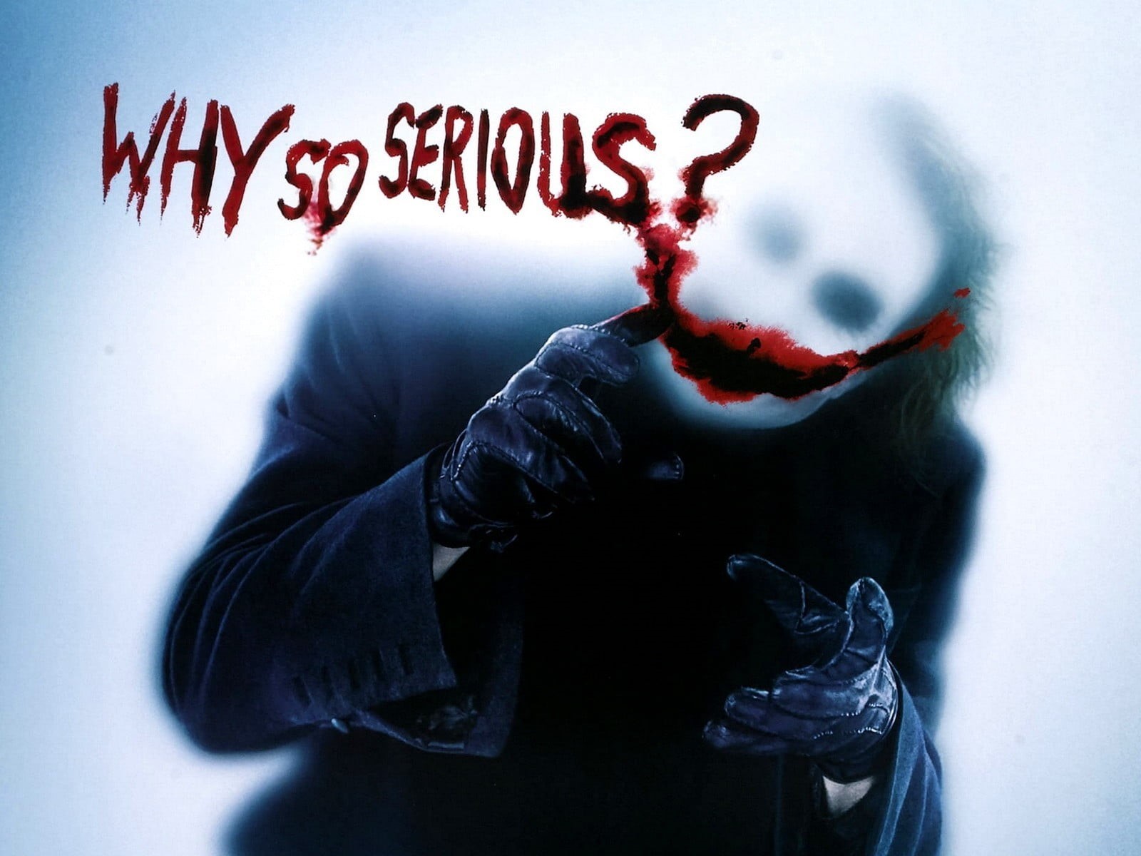 Joker, one person, 720P, red, graffiti, fear, clothing, communication, casual clothing, human body part, adult, emotion, text, indoors, Batman Begins, HD Wallpaper