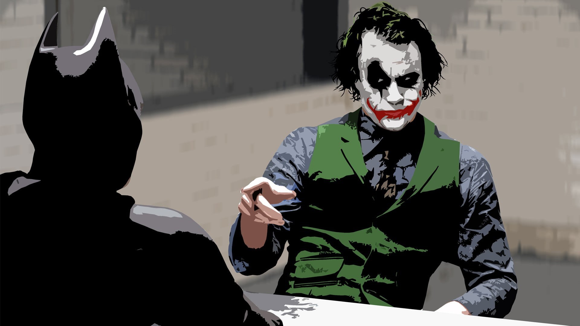 illustration, portrait, lifestyles, halloween, leisure activity, The Dark Knight, Batman, women, young women, headshot, young adult, sitting, face paint, HD Wallpaper