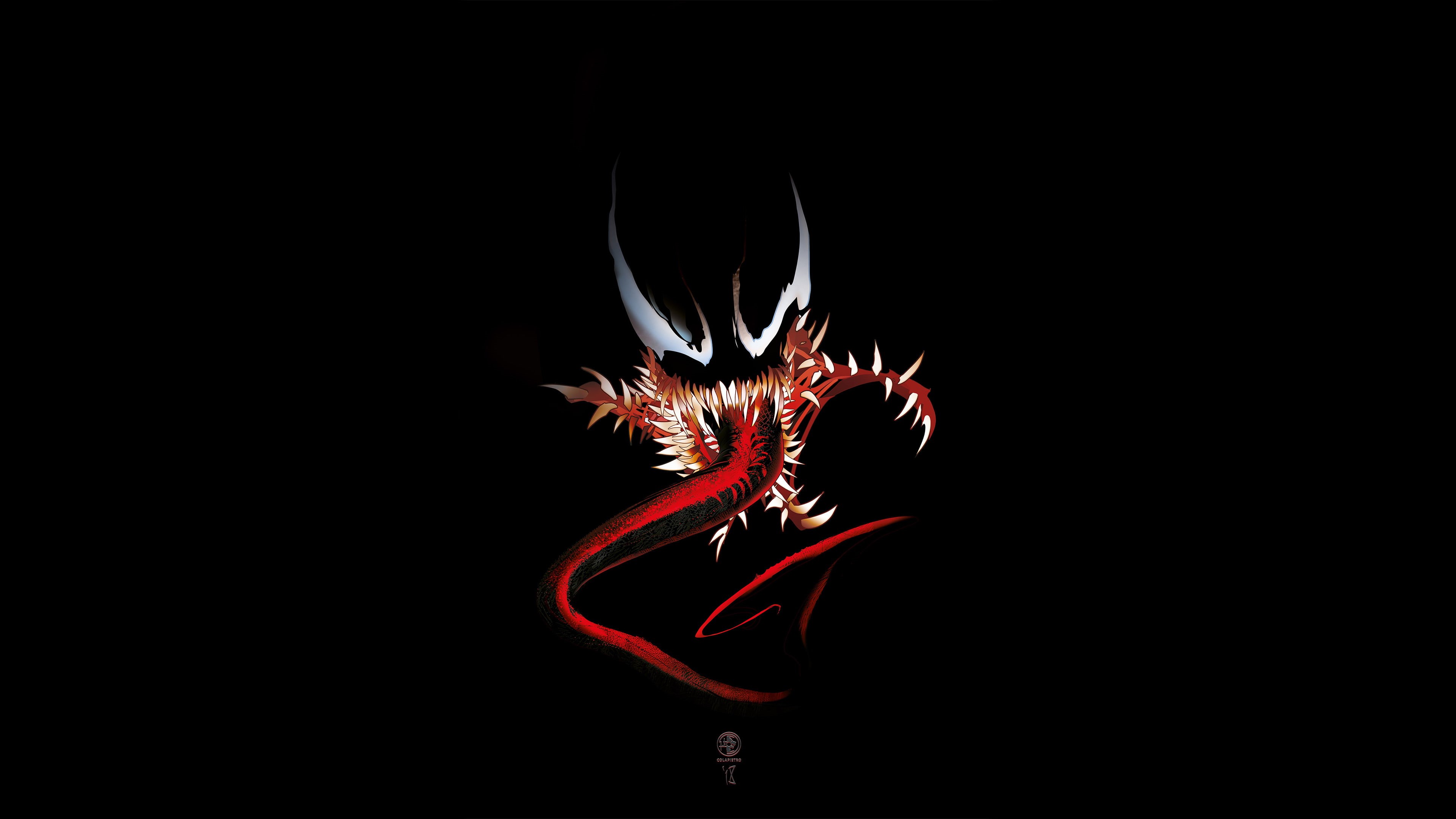 artstation, artist, venom, 4K, 4k, superheroes, digital art, supervillain, HD Wallpaper