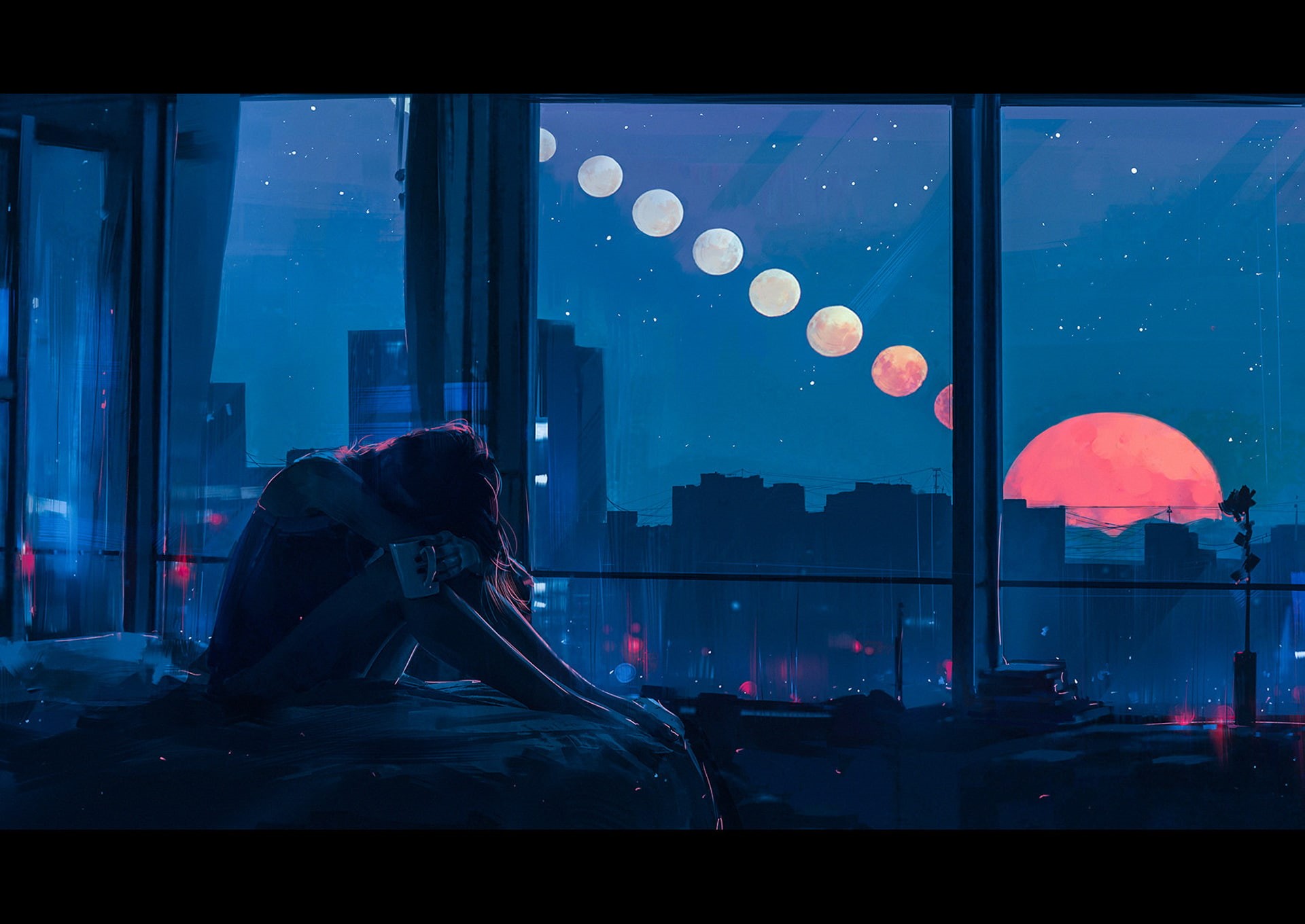 artstation, digital art, artist, artwork, 1080P, hd, sad, alone, HD Wallpaper