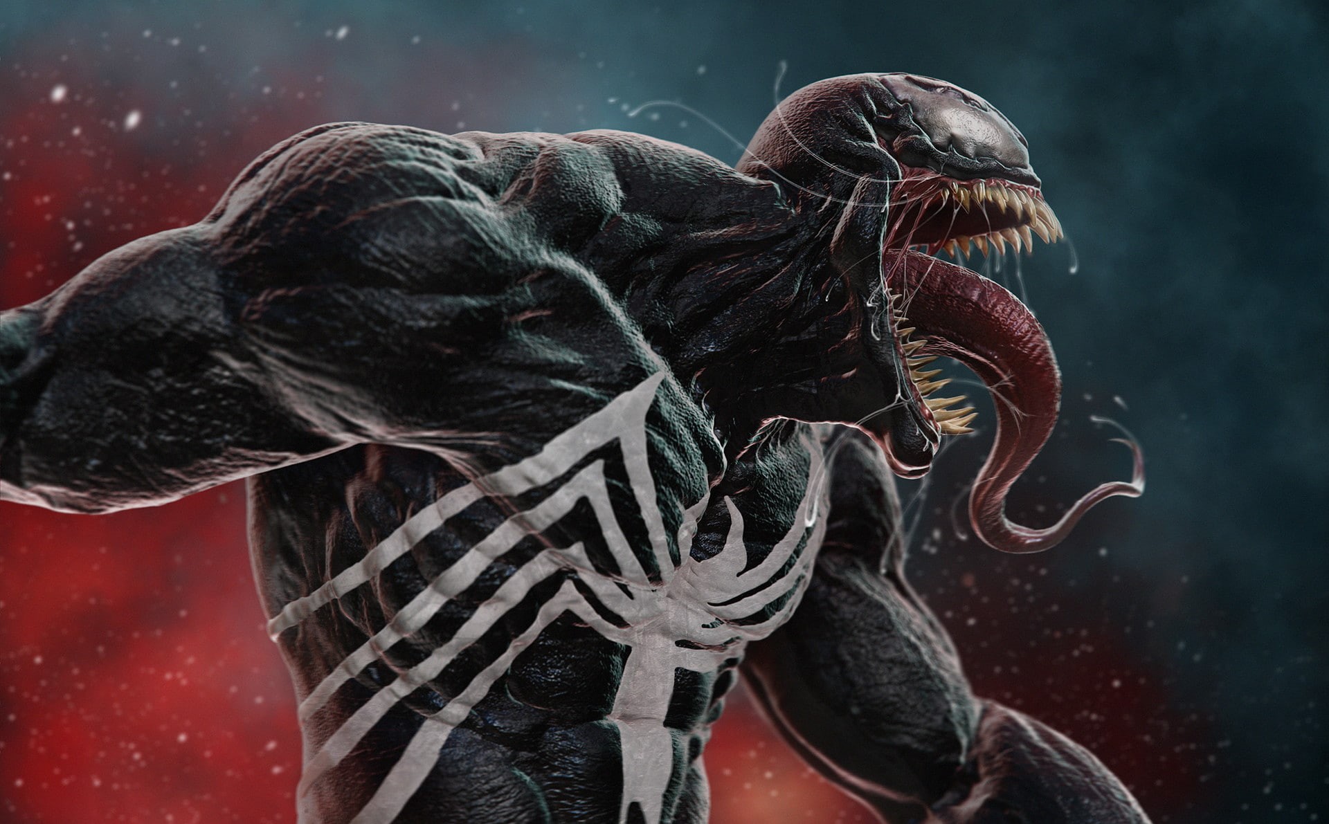 artwork, venom, 1080P, artist, artstation, digital art, superheroes, hd, HD Wallpaper