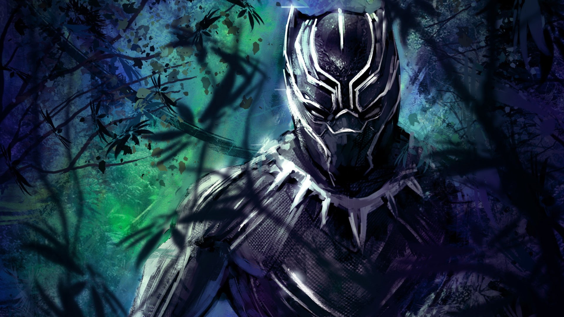 artstation, superheroes, 1080P, artist, 4k, artwork, hd, black panther, HD Wallpaper