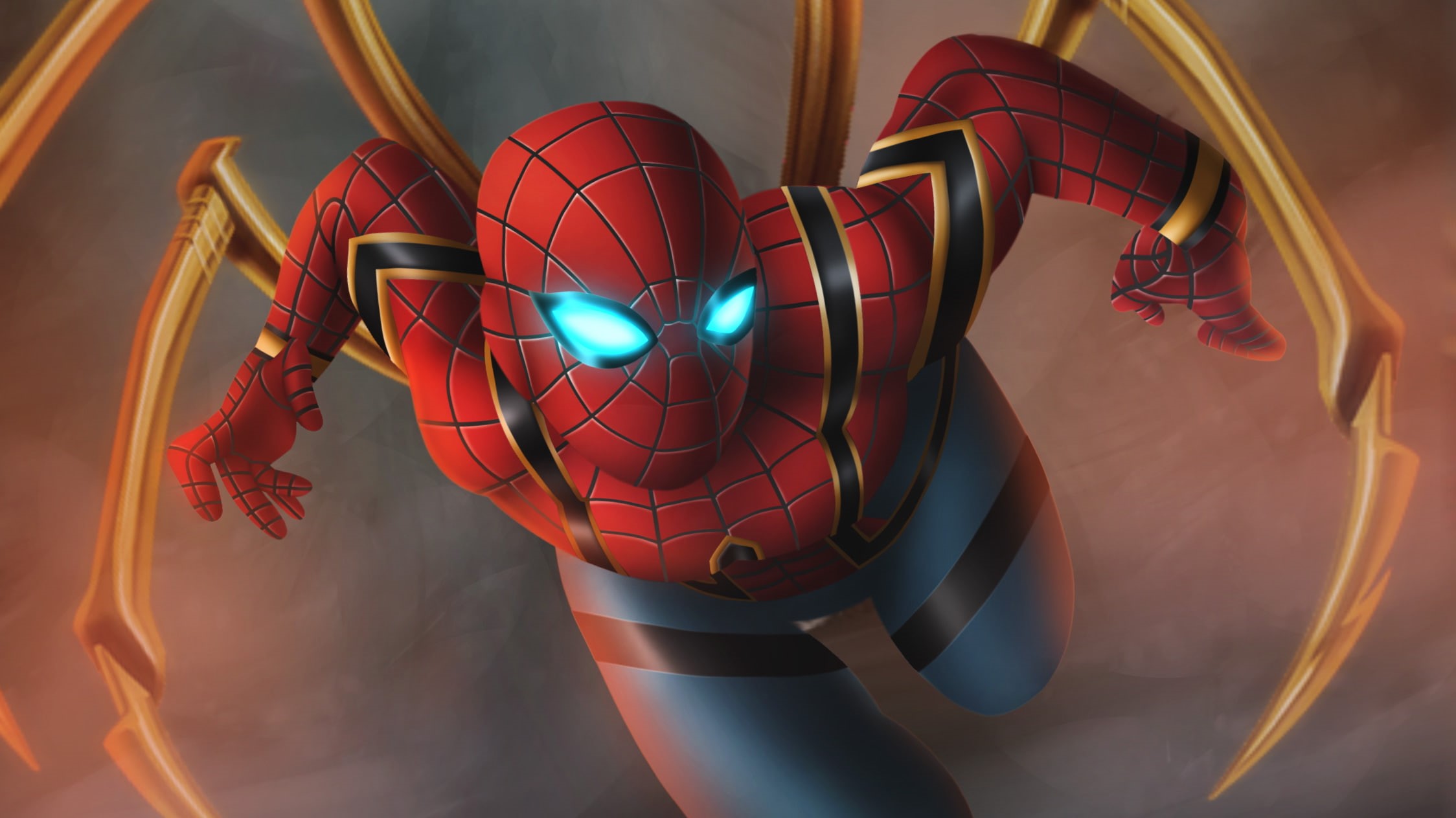 1080P, artwork, superheroes, avengers infinity war, artist, deviantart, digital art, spiderman, hd, HD Wallpaper