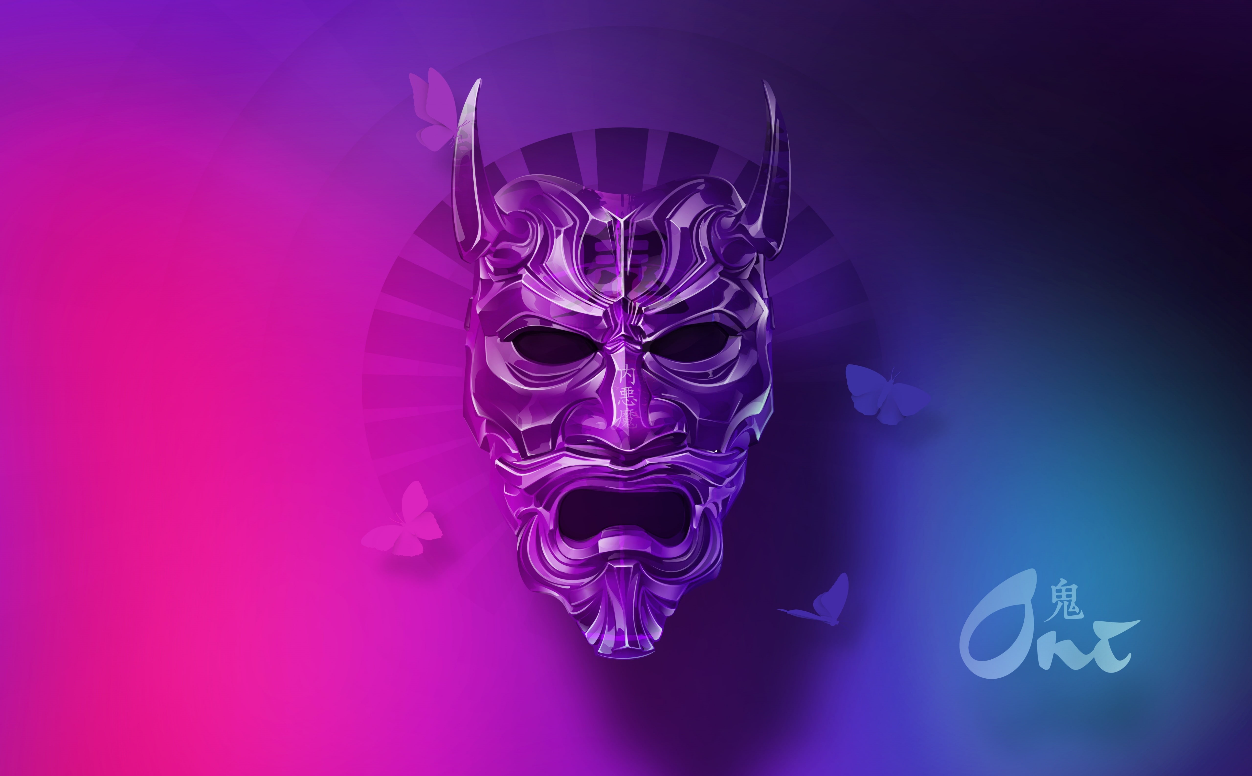 spooky, pink color, mask - disguise, creativity, 5K, human skeleton, indoors, single object, oni, human representation, JapaneseMythology, human body part, HD Wallpaper