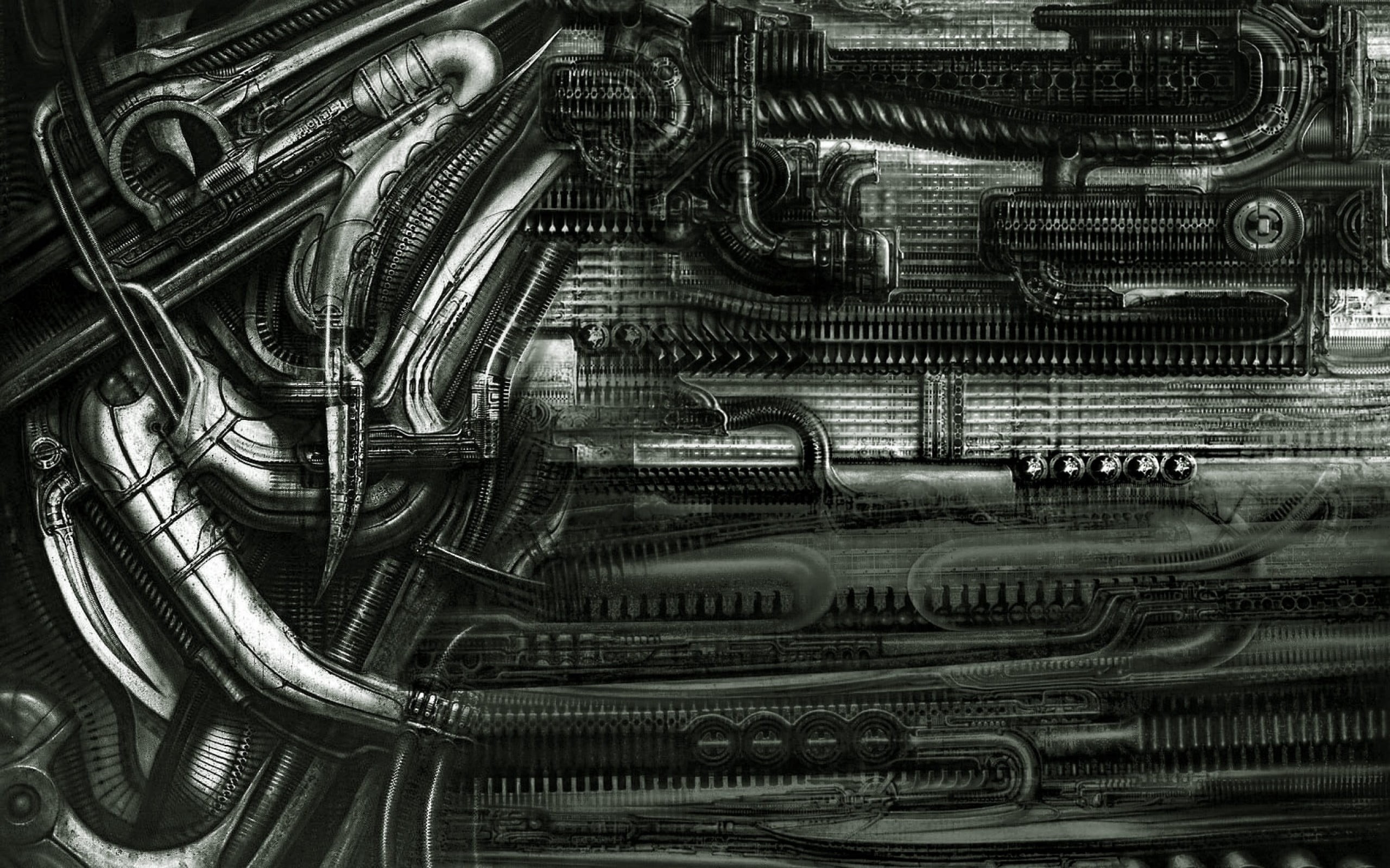 untitled, still life, silver colored, 2K, machine, large group of objects, industry, stack, metal, transportation, full frame, backgrounds, connection, HD Wallpaper
