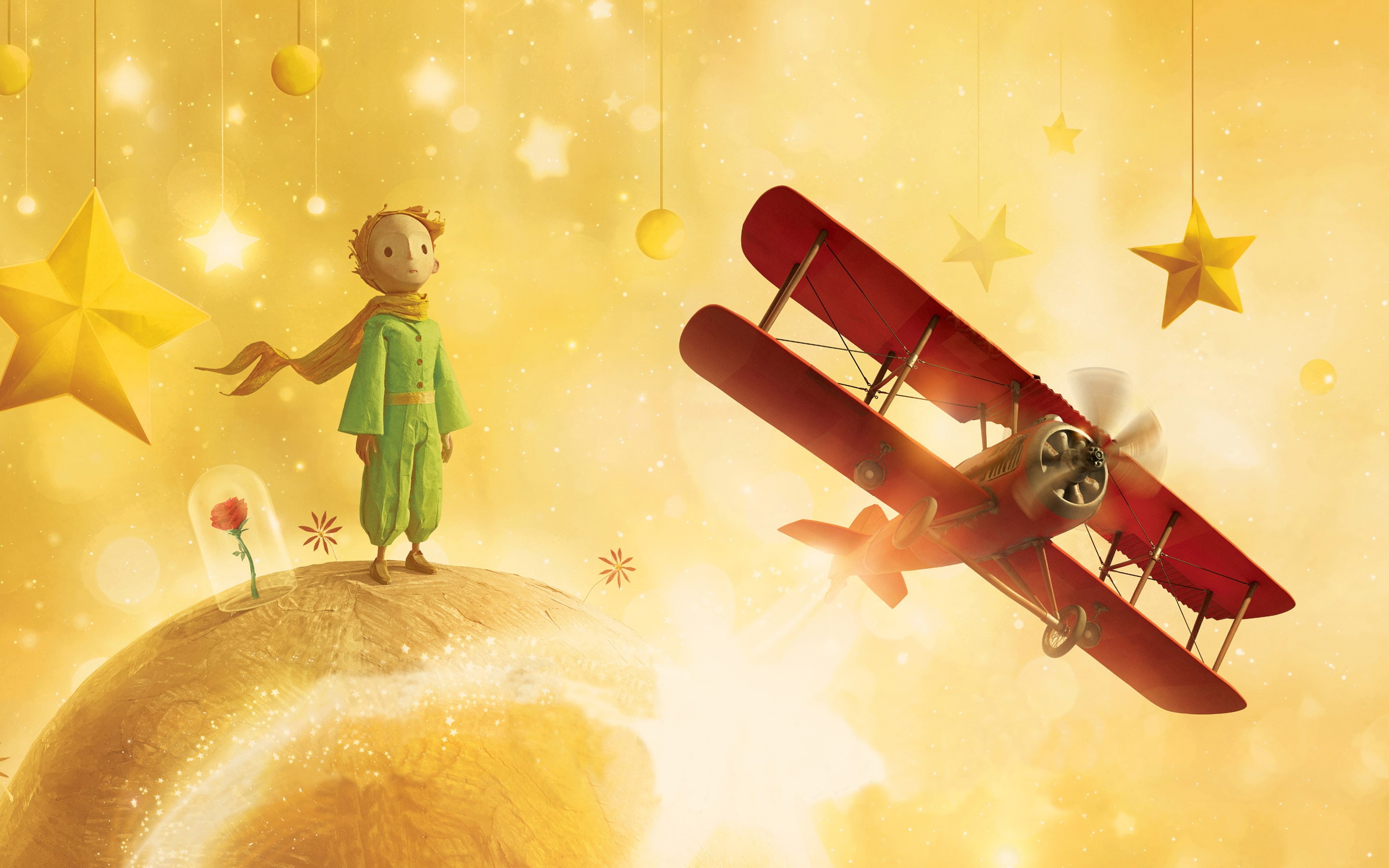 movie, plane, prince, 2K, red, little, 2015, HD Wallpaper