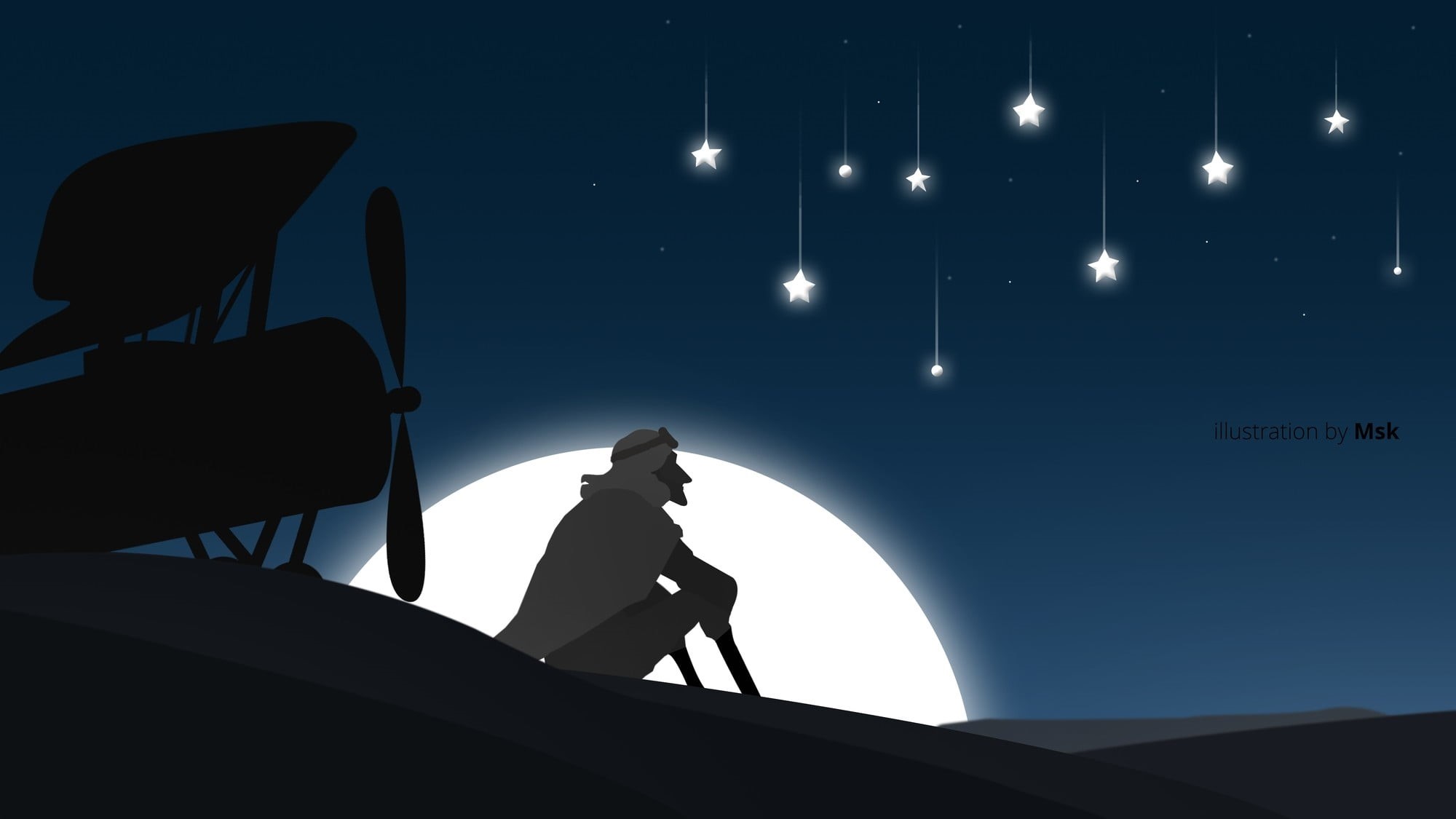 architecture, nature, man, stars, silhouette, communication, illustration, outdoors, airplane, Photoshop, standing, men, built structure, Sahara, near, HD Wallpaper