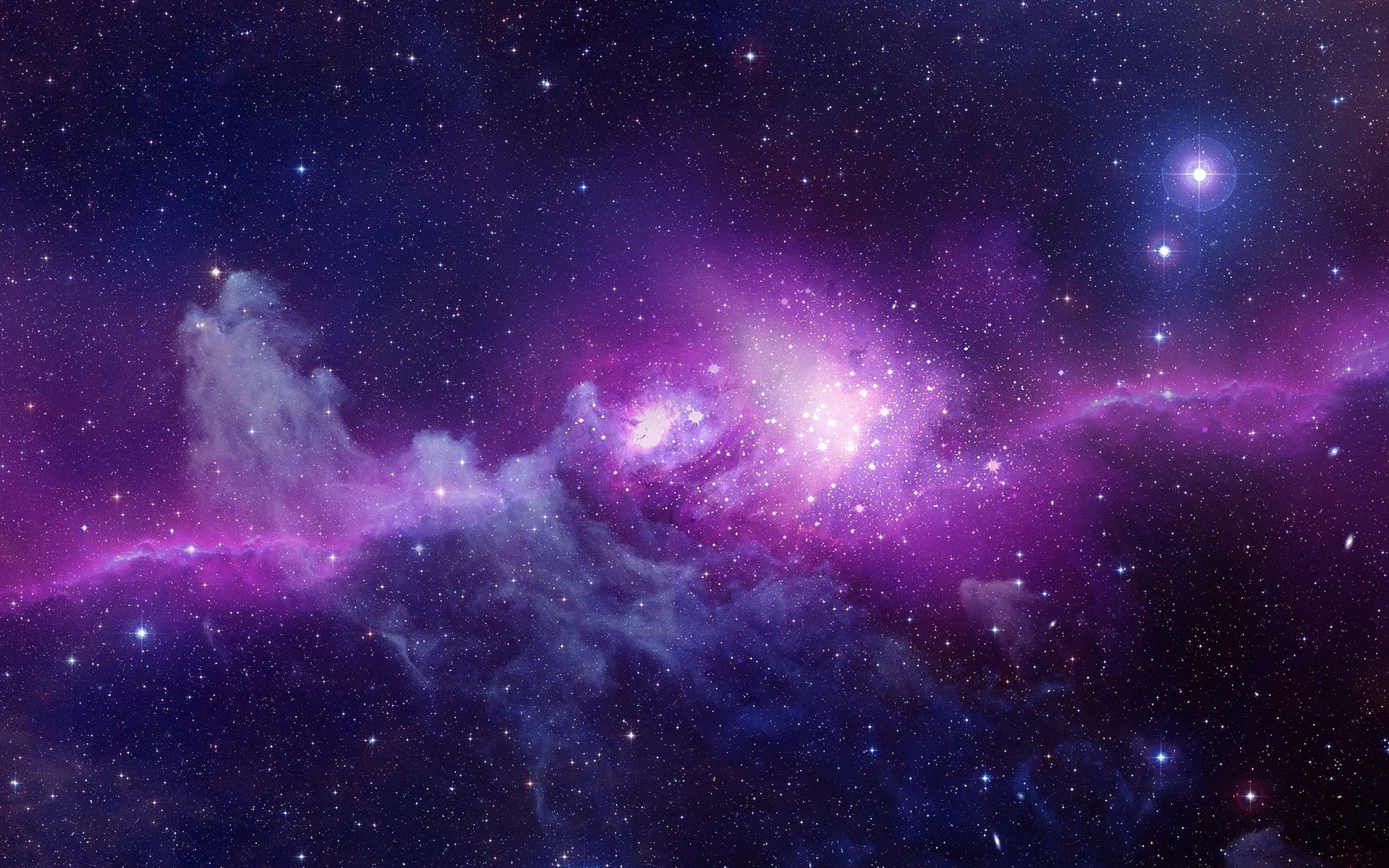 nebula, space art, space, universe, galaxy, glowing, stars, 1080P, HD Wallpaper