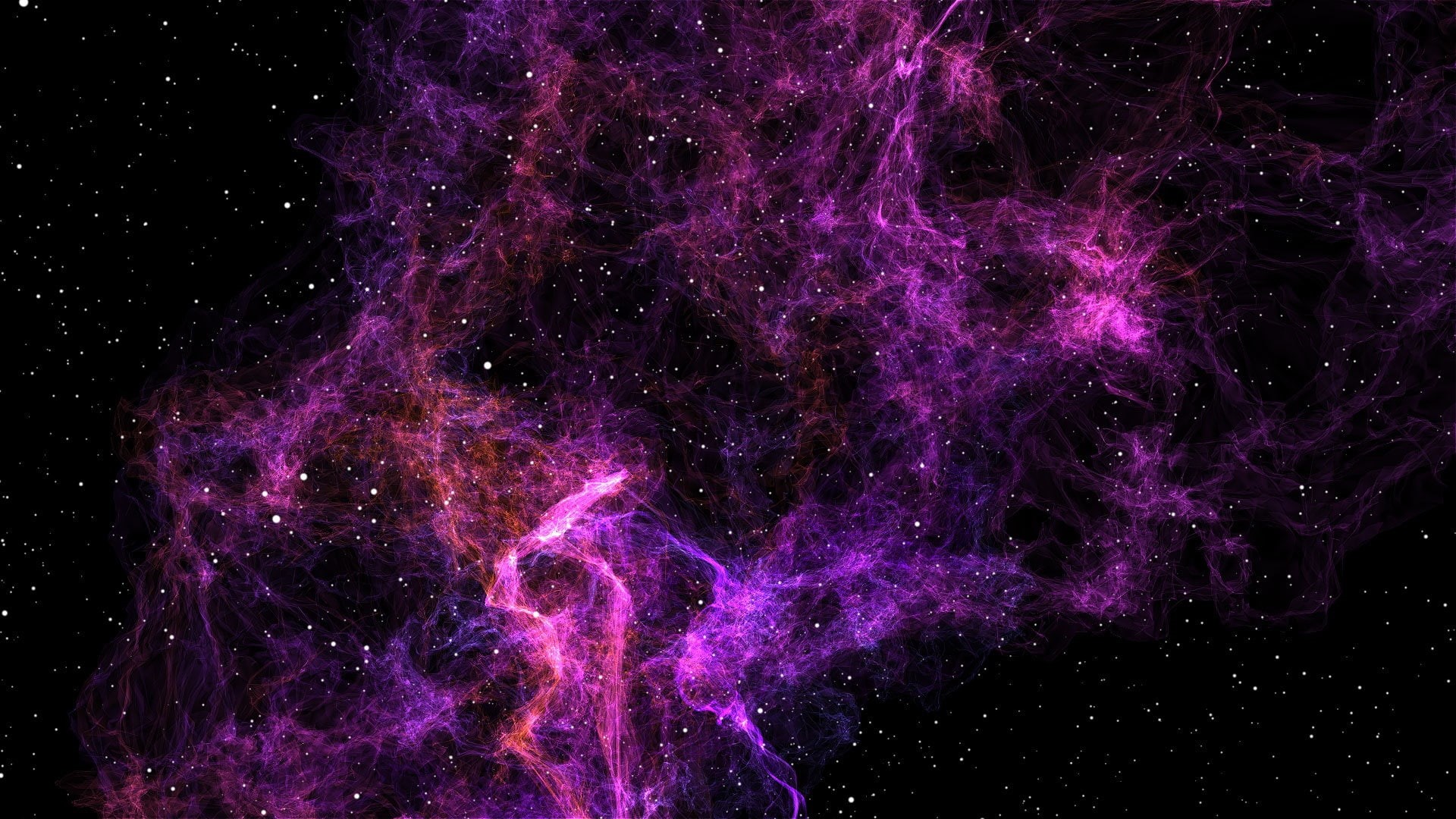 Stars, nebula, Universe, Space, Purple, Beautiful, Style, 1080P, HD Wallpaper