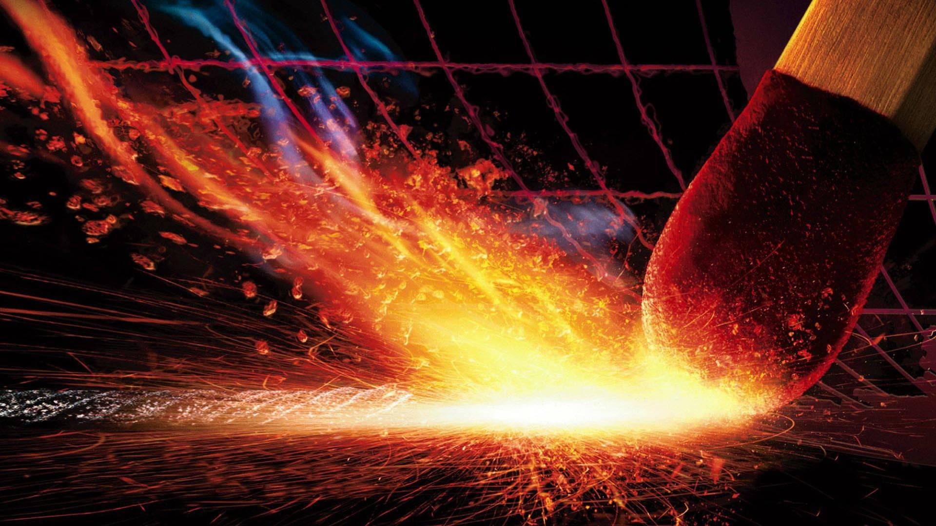 science, color, black, glowing, heat - temperature, fantasy, fire - natural phenomenon, long exposure, futuristic, generated, backdrop, metal, texture, HD Wallpaper