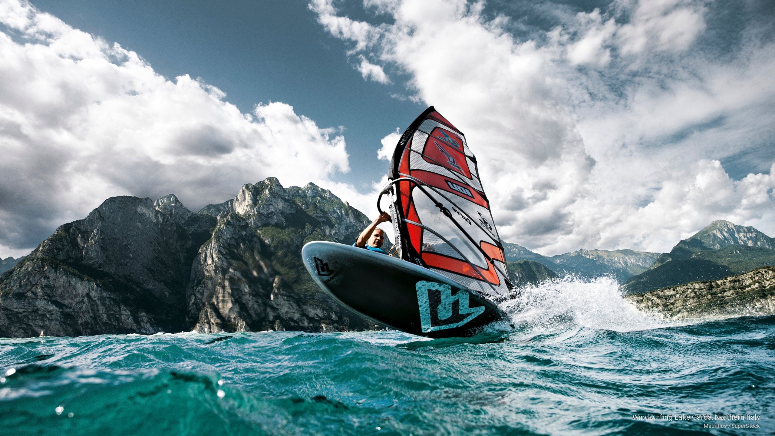 Spring/Summer, garda, northern, windsurfing, italy, 2K, lake, HD Wallpaper
