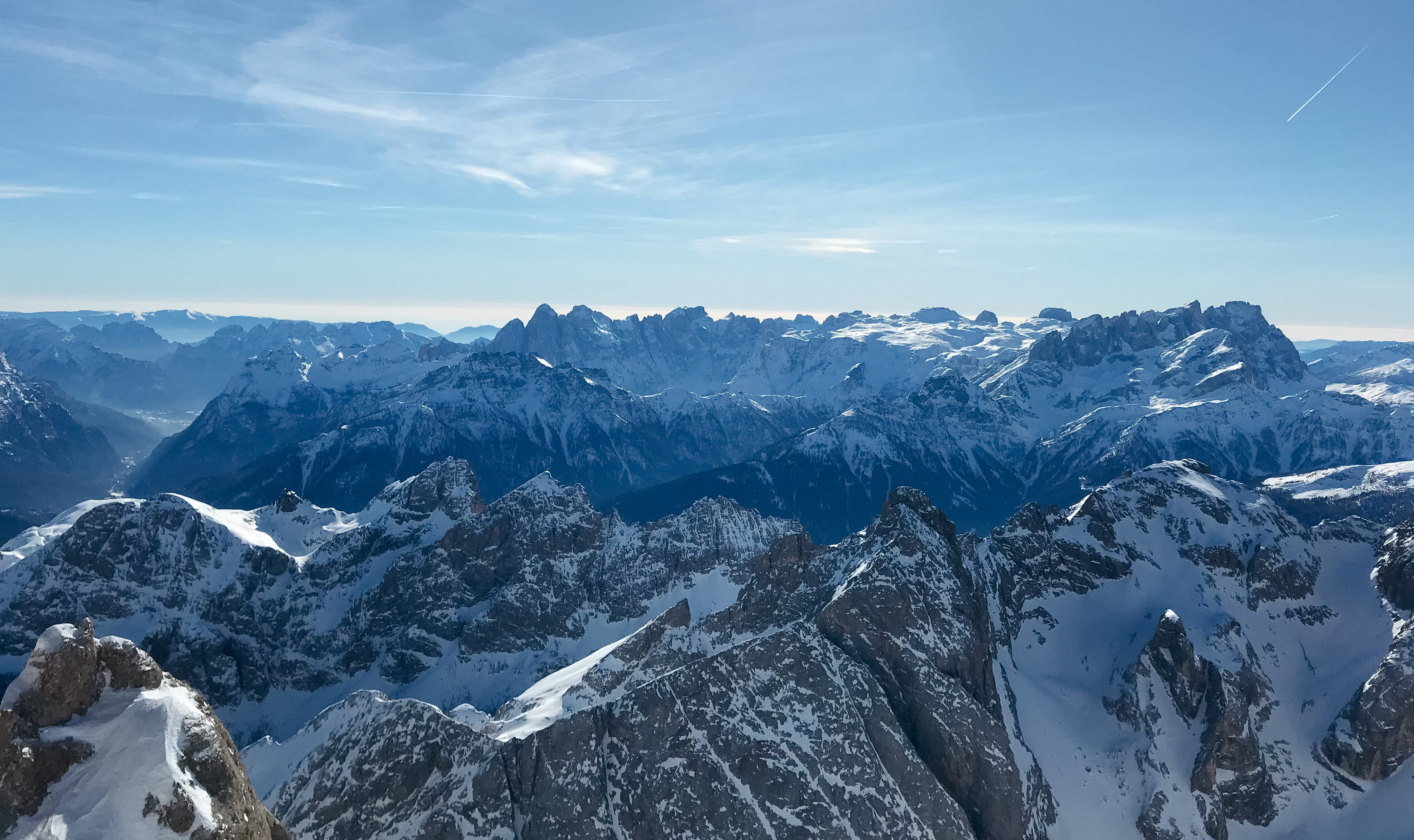 non-urban scene, dolomiti, outdoors, italy, scenics - nature, snow, dolomites, winter, nature, no people, environment, day, beauty in nature, landscape, HD Wallpaper