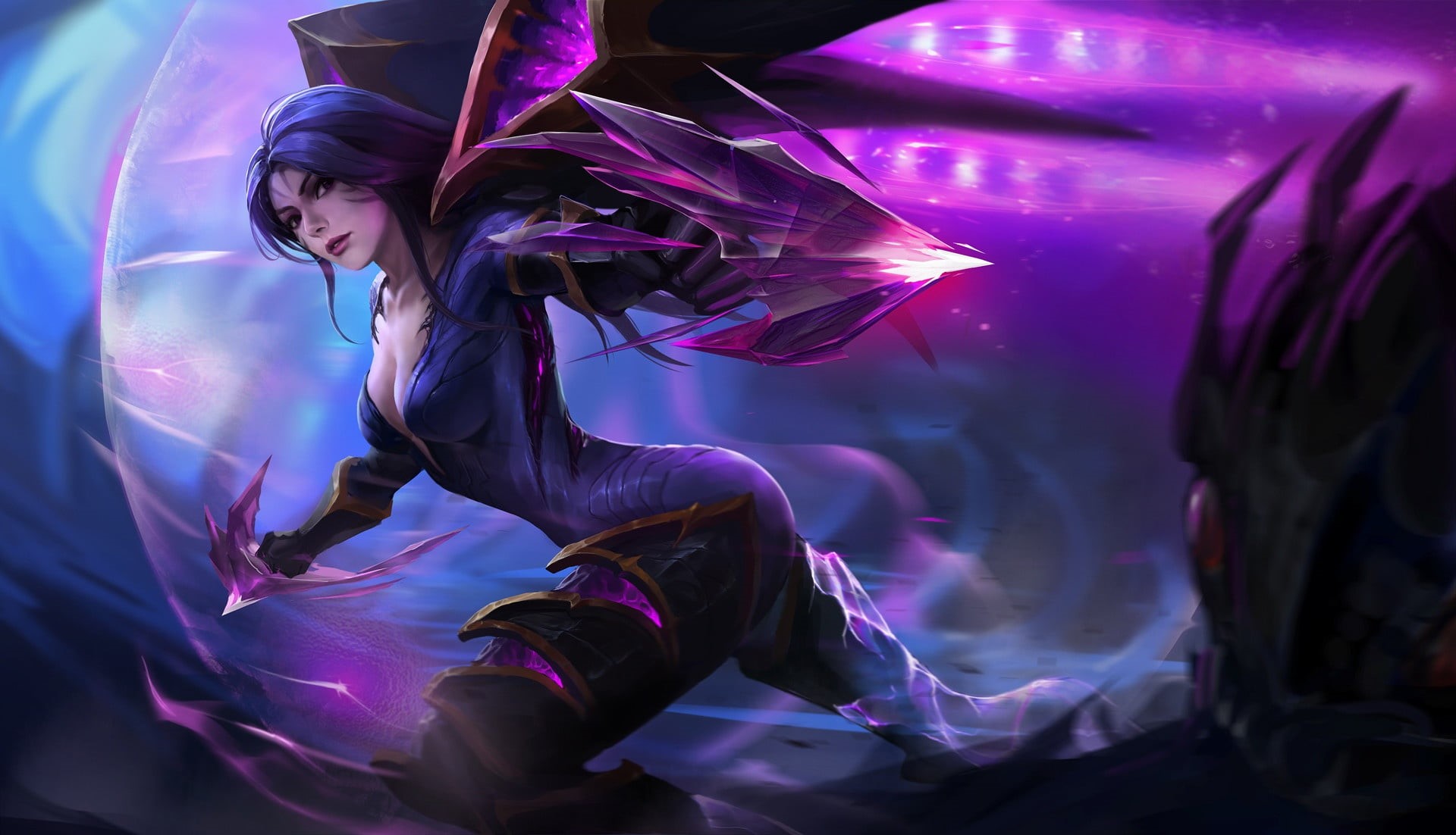 video games, PC gaming, League of Legends, video game girls, fantasy girl, KaiSa (League of Legends), 1080P, HD Wallpaper