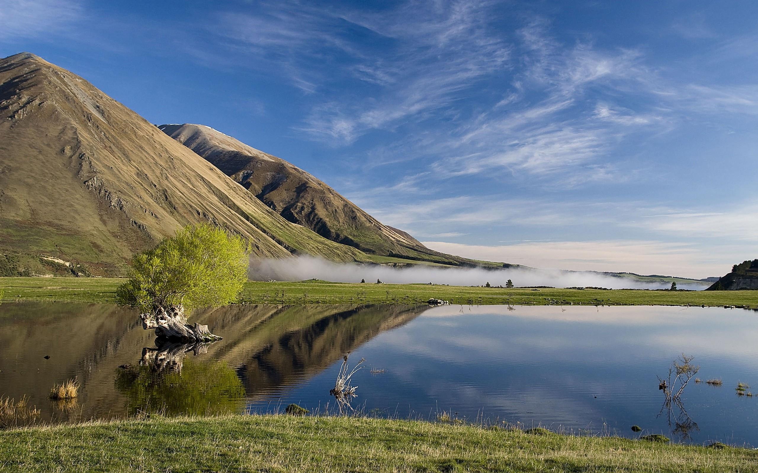 agua, arvores, lago, nature and landscapes, tranquilo, 2K, natureza, HD Wallpaper