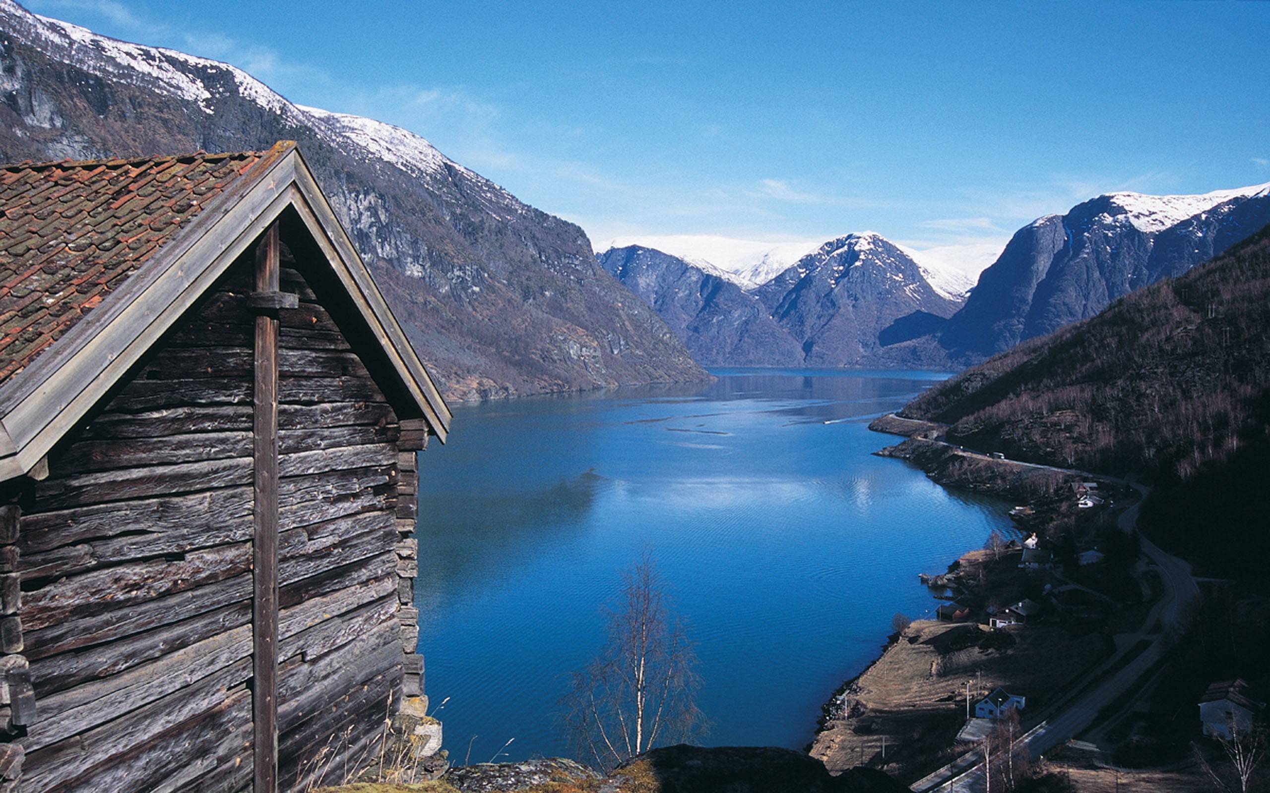 naturaleza, lago, 2K, noruega, HD Wallpaper