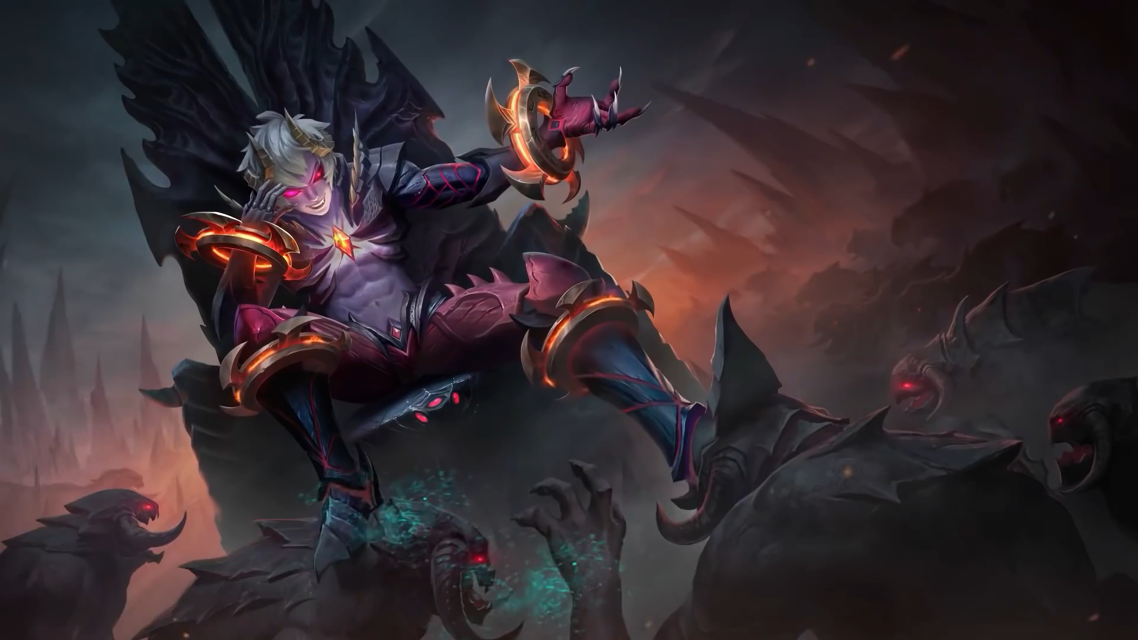 Dyrroth, 4K, Prince of the Abyss, Mobile Legends, HD Wallpaper