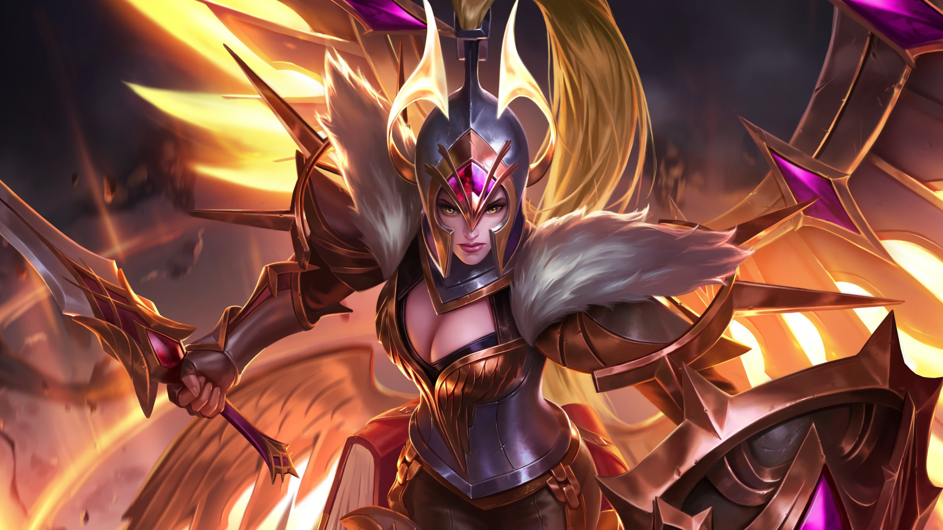Freya, Mobile Legends, War Angel, 4K, HD Wallpaper