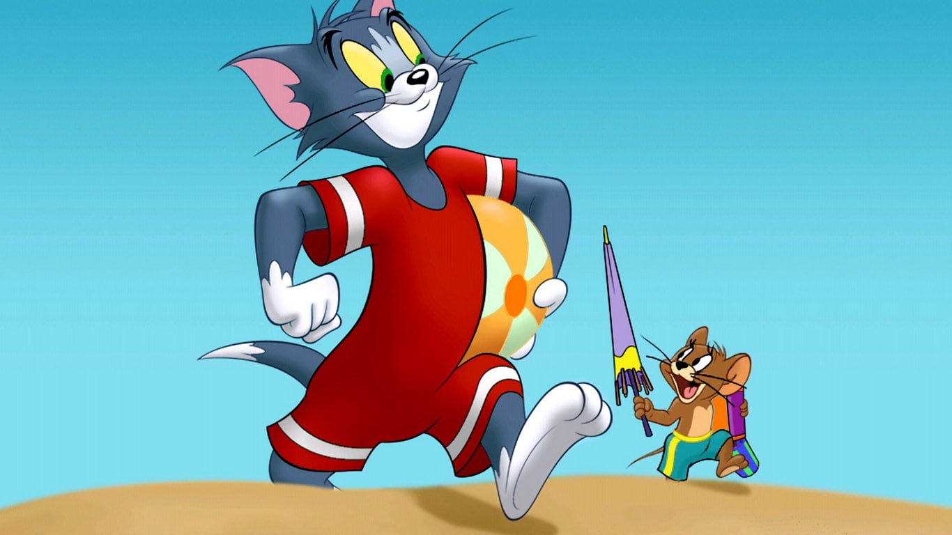 illustration, tom, cartoons, 720P, comedy, mouse, chasing, jerry, cat, tom and jerry, HD Wallpaper