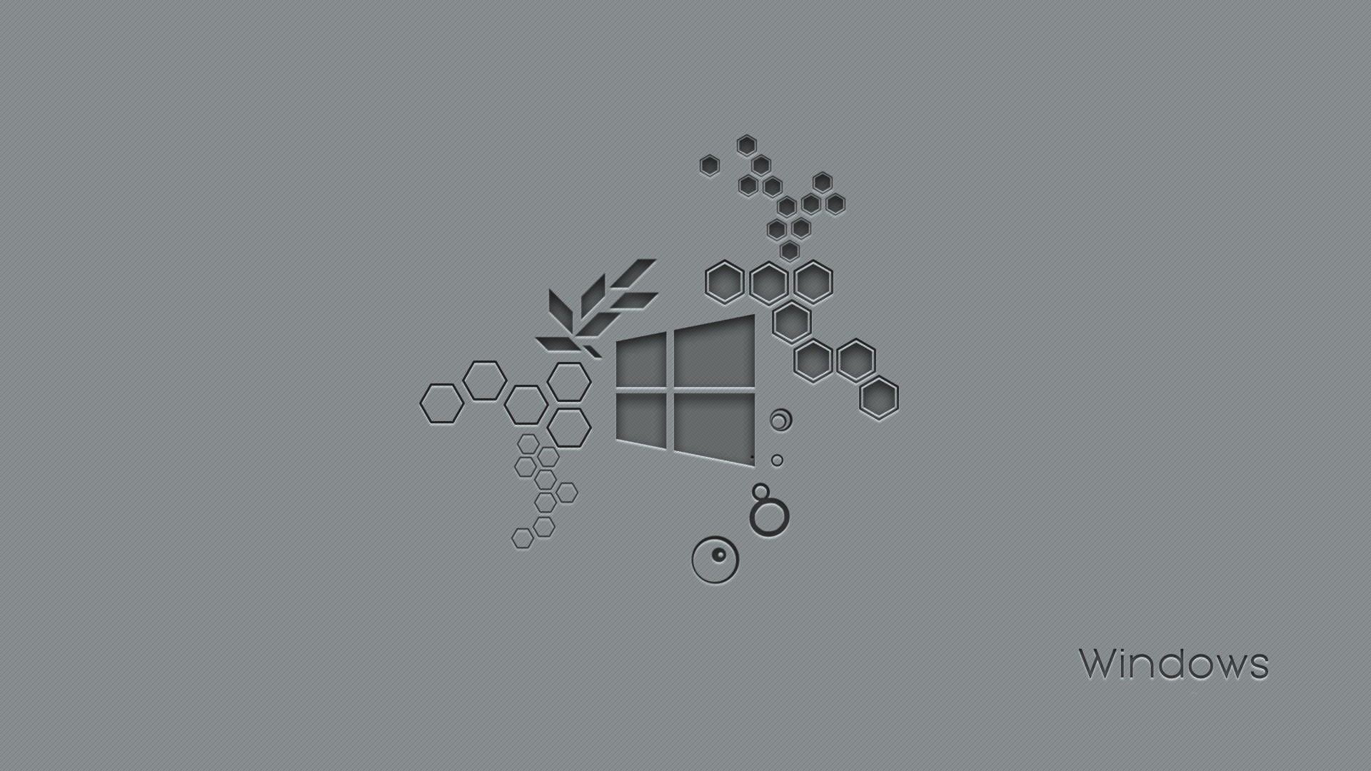 Windows 10 Anniversary, Microsoft Windows, hexagon, 1080P, HD Wallpaper