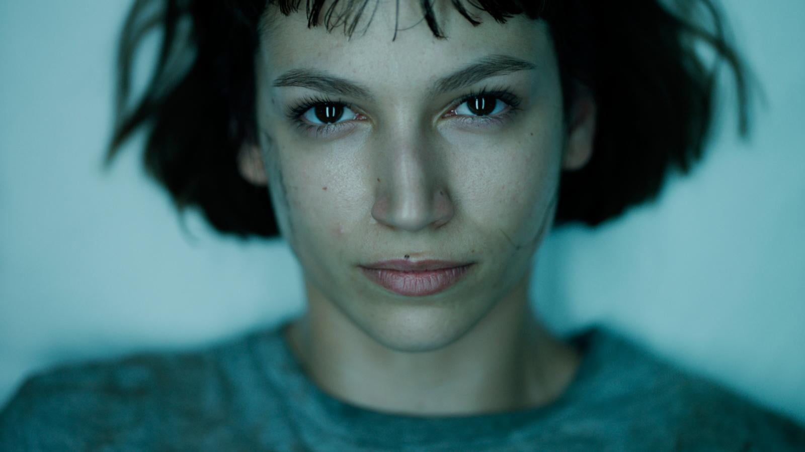 720P, hair, human face, close-up, indoors, headshot, young adult, depression - sadness, La casa de papel , teardrop, serious, front view, grey, beautiful woman, HD Wallpaper