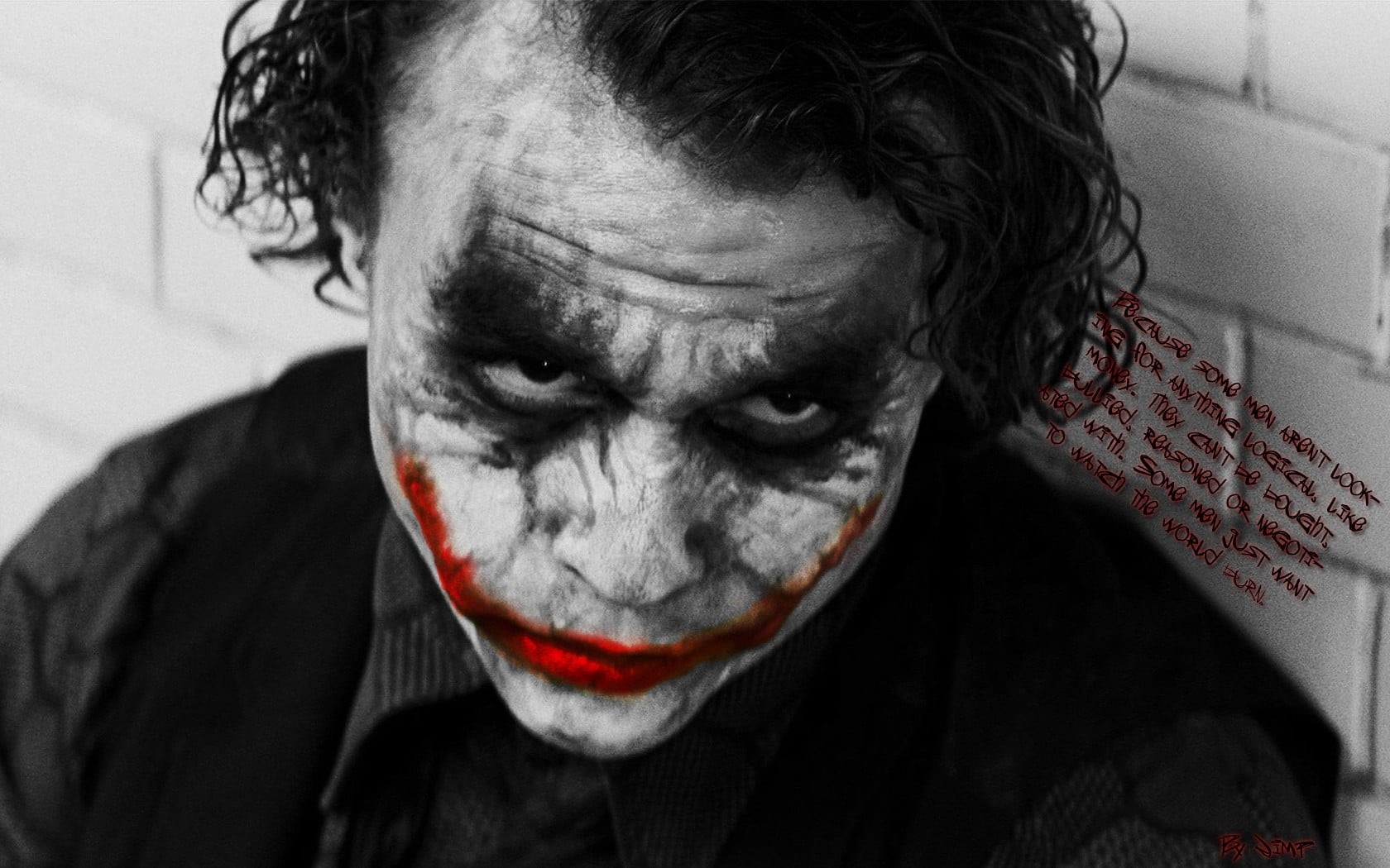 men, Heath Ledger, beard, comic art, body part, human face, collared, top, one person, movies, selective coloring, males, front view, 720P, adult, black, HD Wallpaper