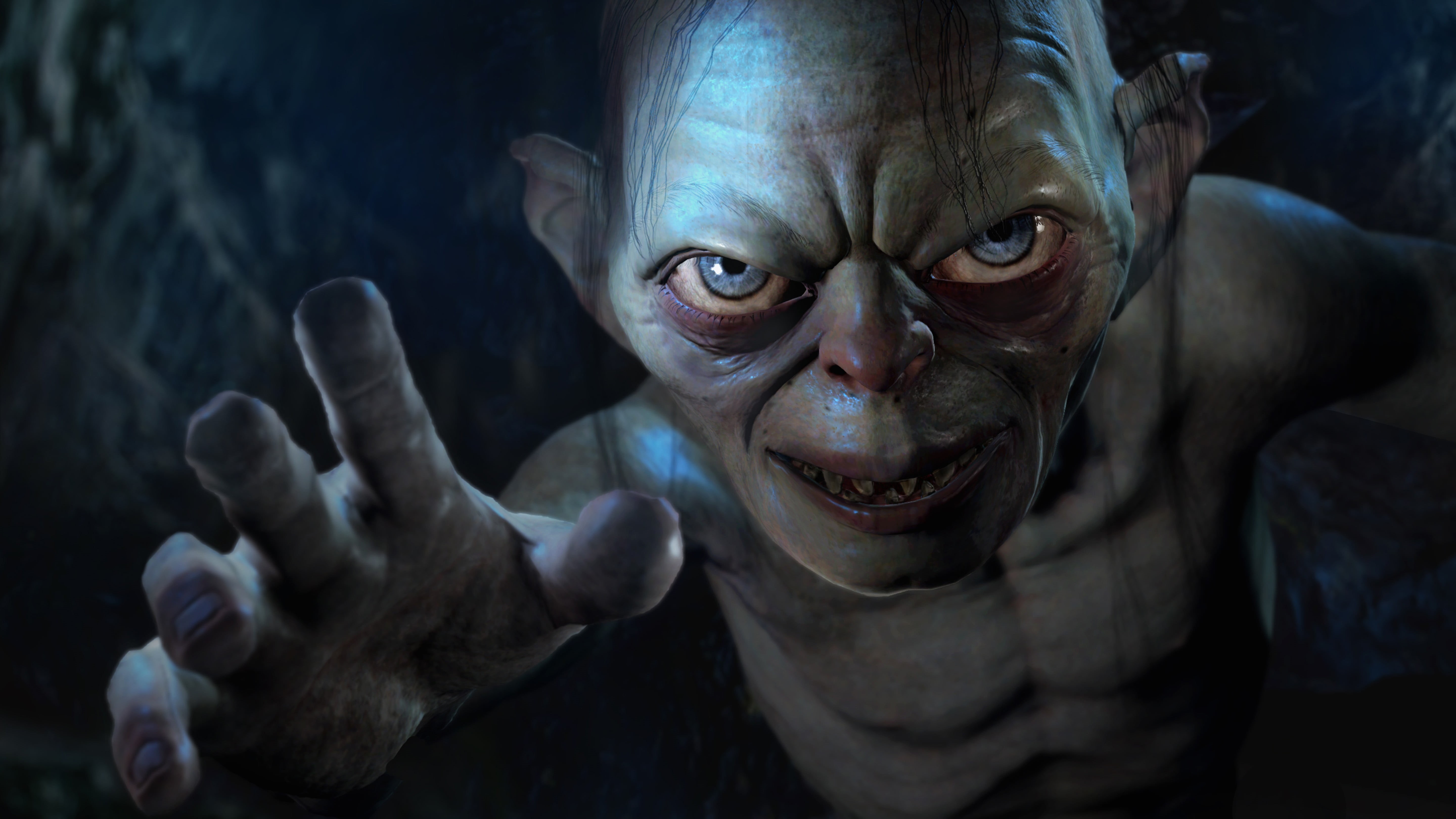 Middle-earth: Shadow of Mordor, digital, human face, showing, video games, focus on foreground, emotion, looking at camera, headshot, 5K, indoors, mid adult, HD Wallpaper