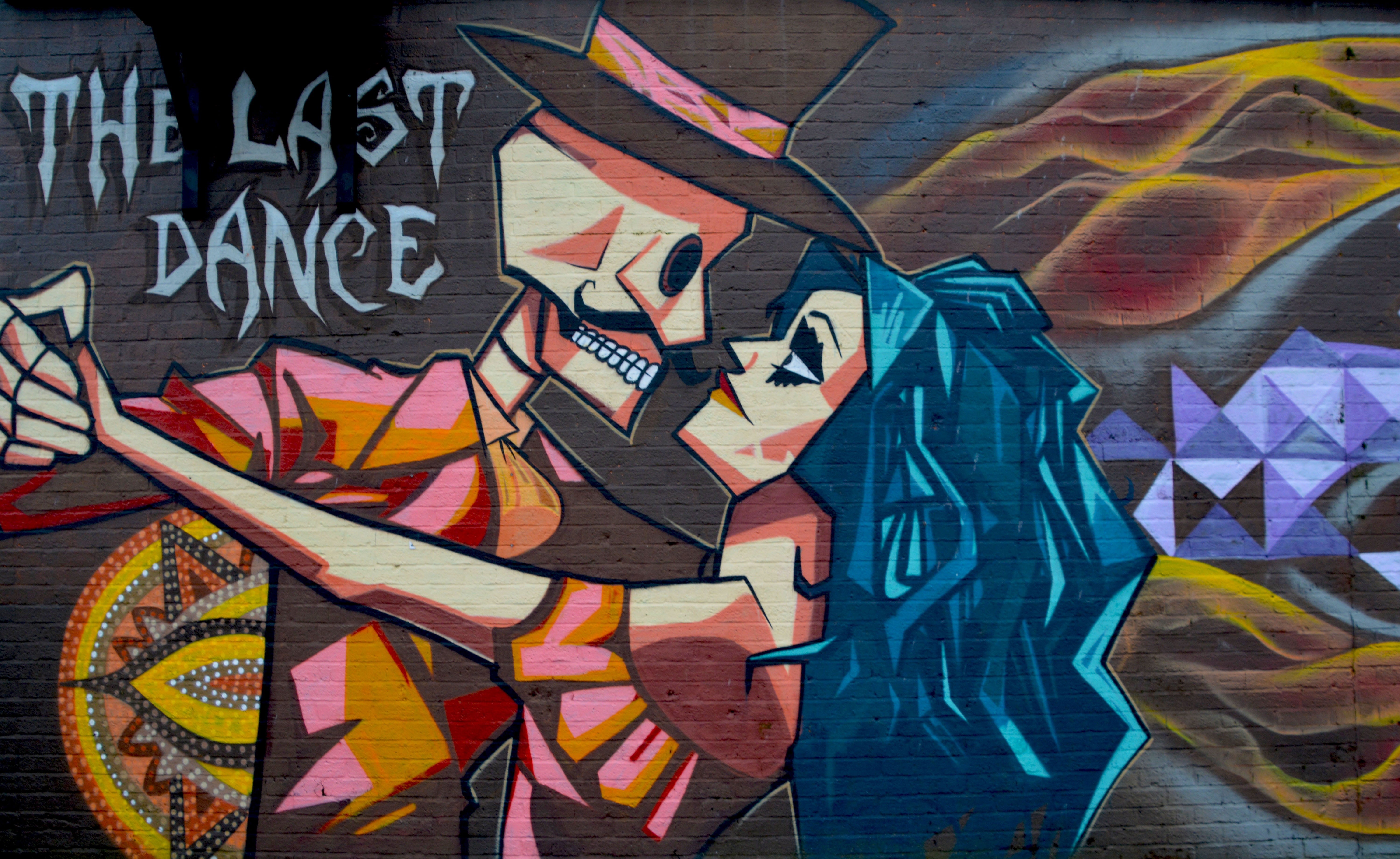 day, full frame, wall - building feature, fun, grunge, art and craft, rebel, female, spray, coloring, western script, culture, graffiti art, color, outdoors, HD Wallpaper