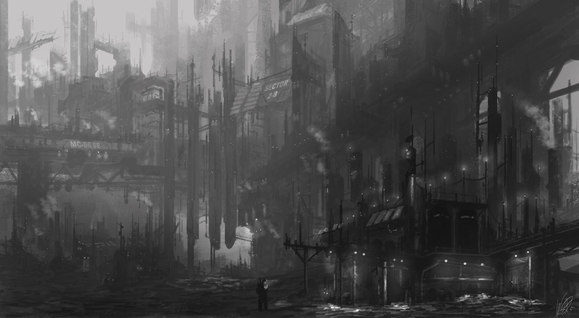 window, water, building exterior, fog, transparent, day, wet, reflection, nature, building, futuristic, outdoors, dystopian, gray, smoke - physical structure, HD Wallpaper
