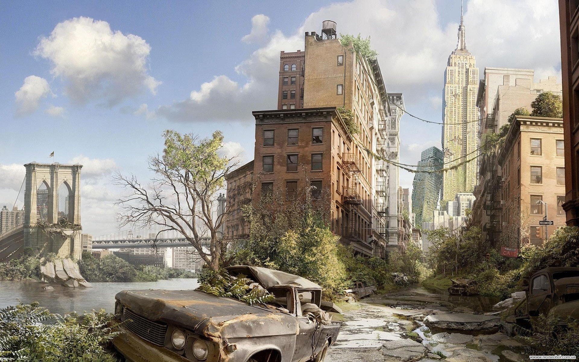 abandoned, Dystopian, 1080P, HD Wallpaper