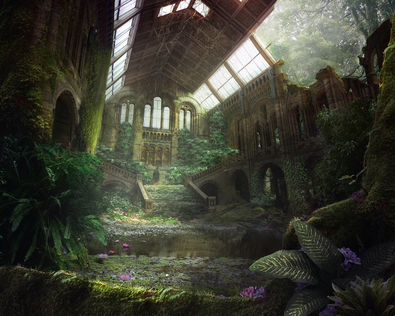 dystopian, 720P, abandoned, HD Wallpaper